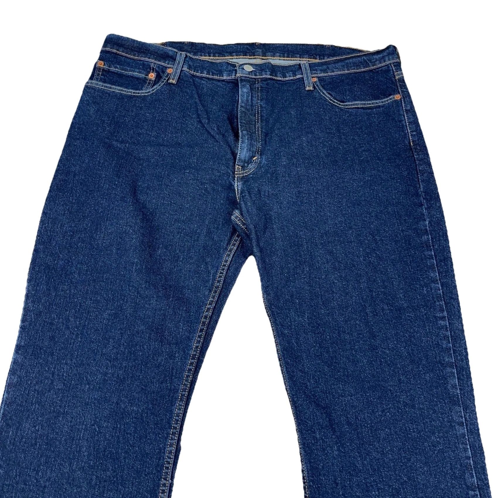 Levi's Levi's 514 Jeans Men 40x32 Slim Straight Dark Wash Denim Pants Stretch Size US 40 / EU 56 - 3 Thumbnail
