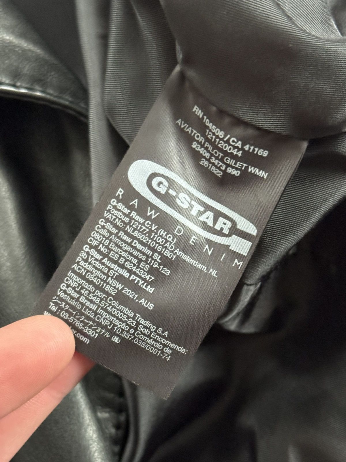 G-Star G star raw M/size Aviator Pilot Gilet leather vest gothic Size M / US 6-8 / IT 42-44 - 5 Thumbnail