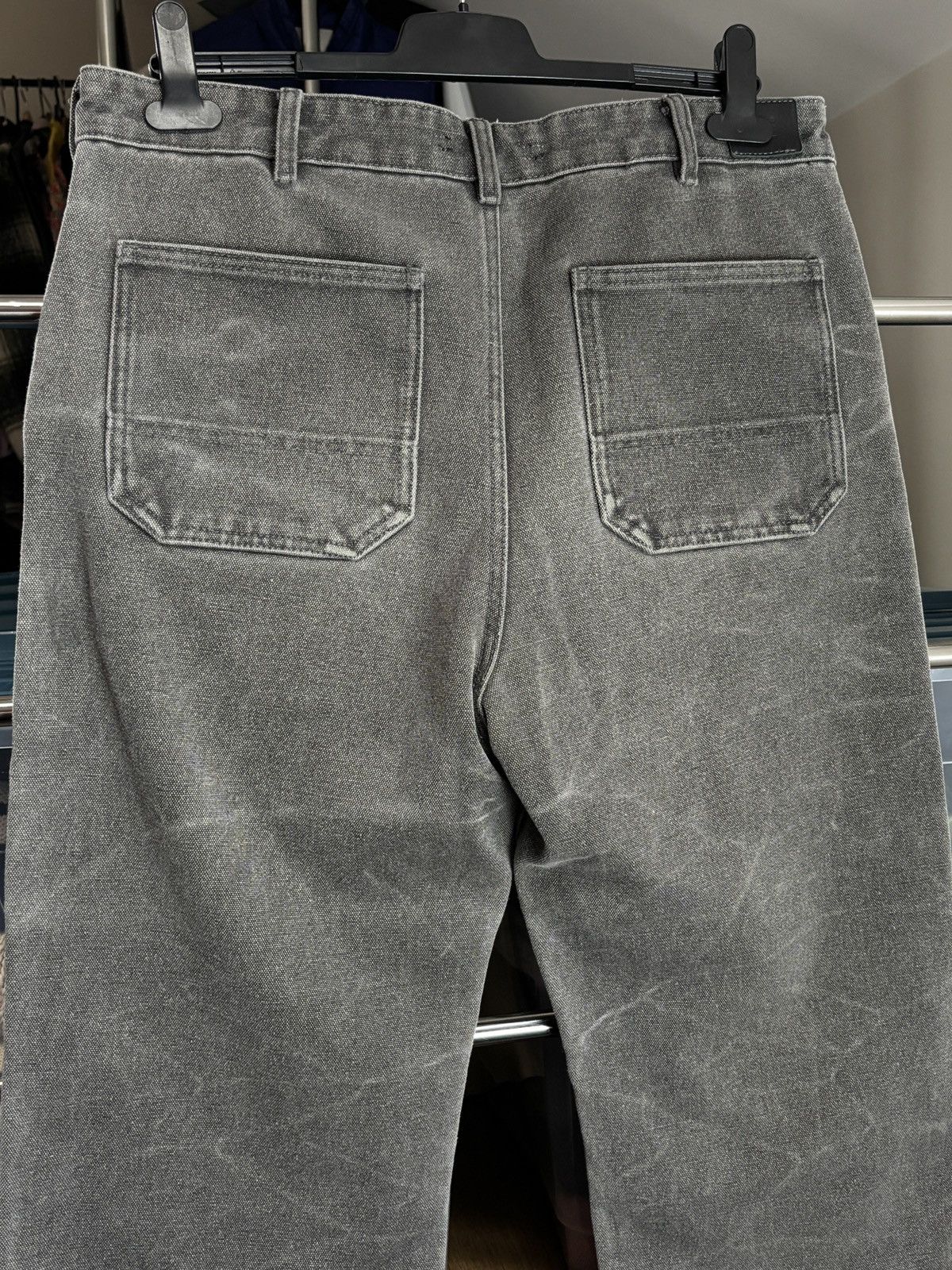 Acne Studios Acne Studios Double Knee Pigment Dyed Canvas Baggy Pants Size US 34 / EU 50 - 7 Thumbnail