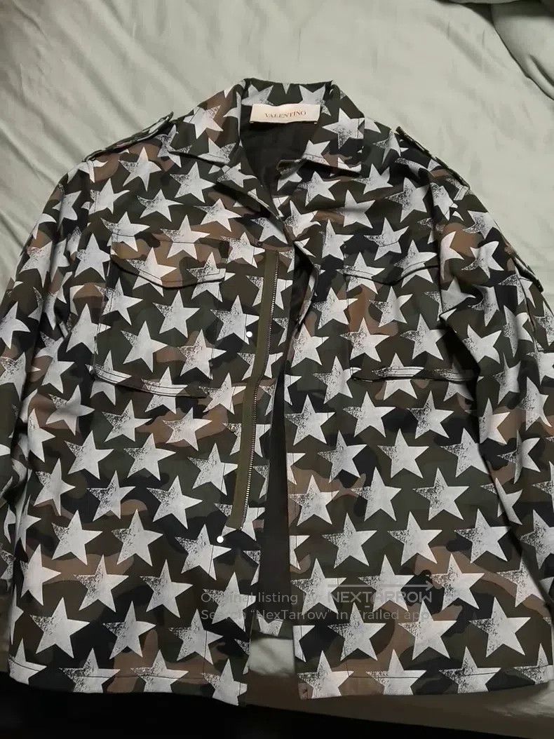 Valentino Valentino Star camouflage jacket Size US L / EU 52-54 / 3 - 1 Thumbnail