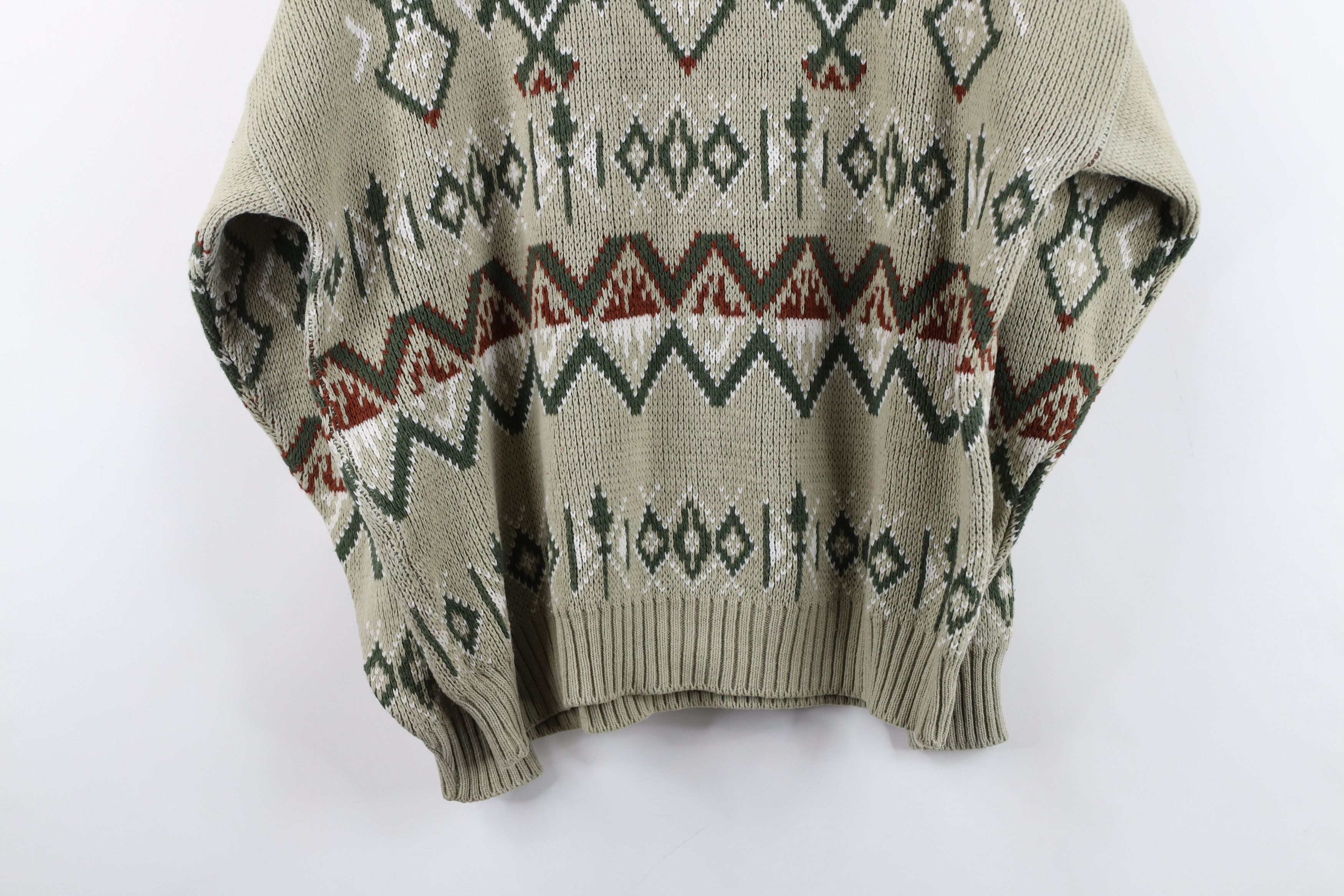 Vintage Vintage 70s Streetwear Fair Isle Knit Crewneck Sweater USA Size US L / EU 52-54 / 3 - 12 Thumbnail