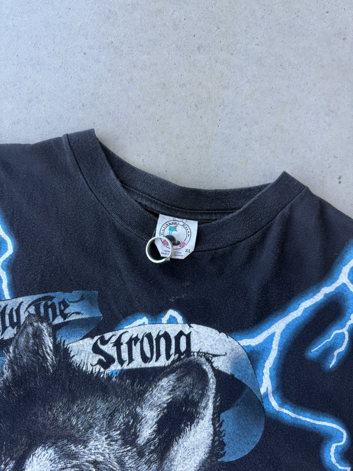 Vintage Vintage 90s American Thunder Lightning Biker Cutoff T-Shirt Size US XL / EU 56 / 4 - 6 Thumbnail