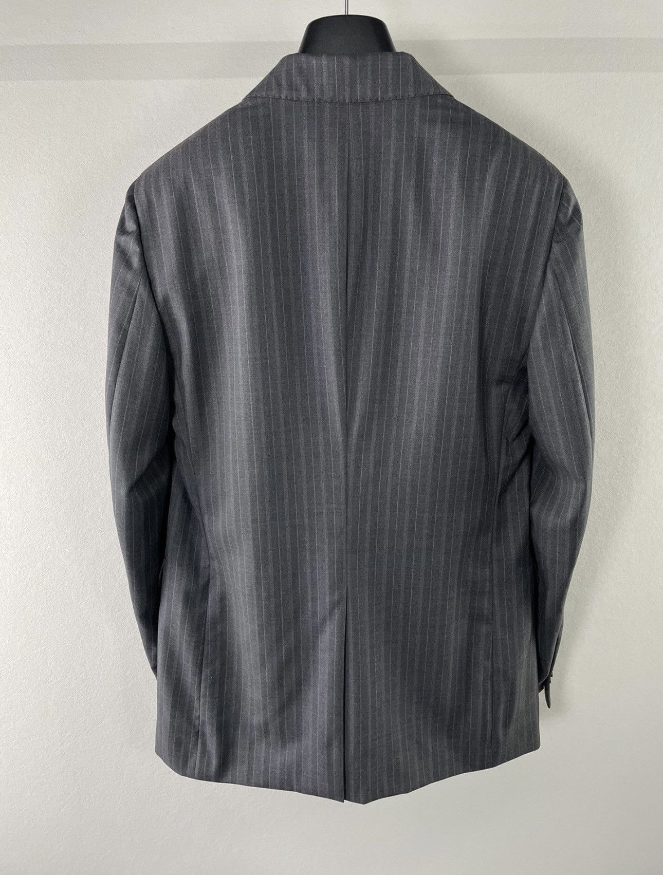 Valentino Valentino grey striped suits Size 50R - 2 Thumbnail