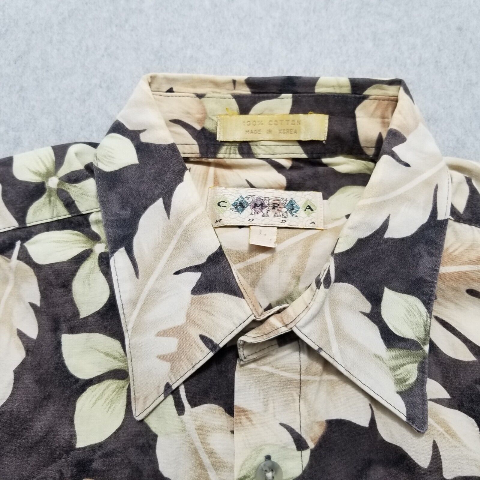 Campia Moda Campia Moda Shirt Floral Hawaiian Button Up Short Sleeve Size US L / EU 52-54 / 3 - 6 Thumbnail