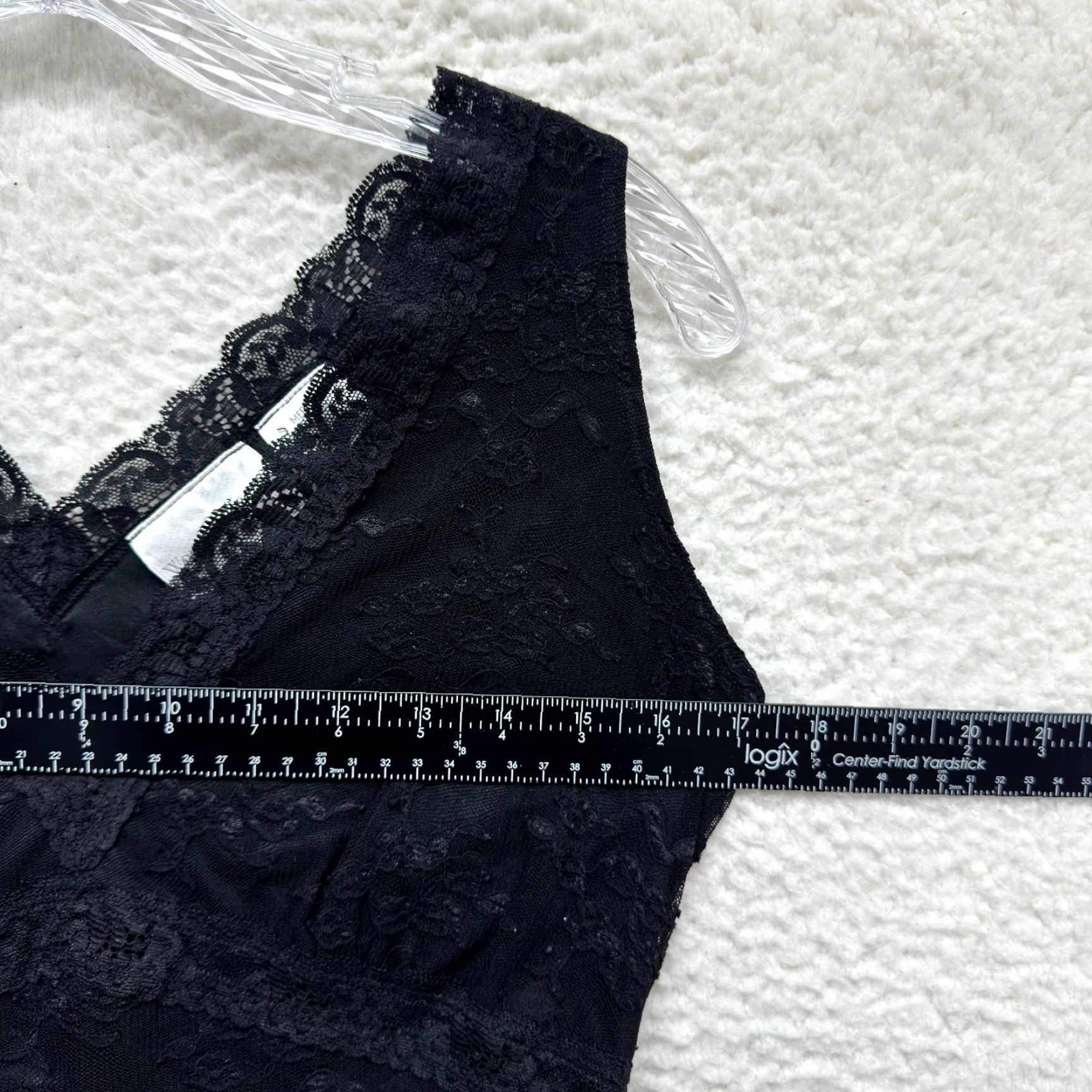 Vintage VINTAGE 90s Y2K Top Black Lace Edwardian Victorian Goth Fairy Grunge Shirt M Black Ladies? Size M / US 6-8 / IT 42-44 - 4 Thumbnail