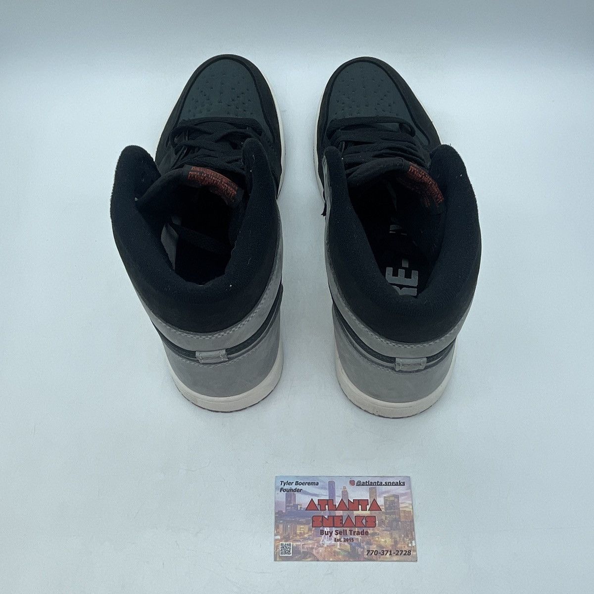 Jordan Brand Air Jordan 1 high black particle Grey Size US 9.5 / EU 42-43 - 6 Thumbnail