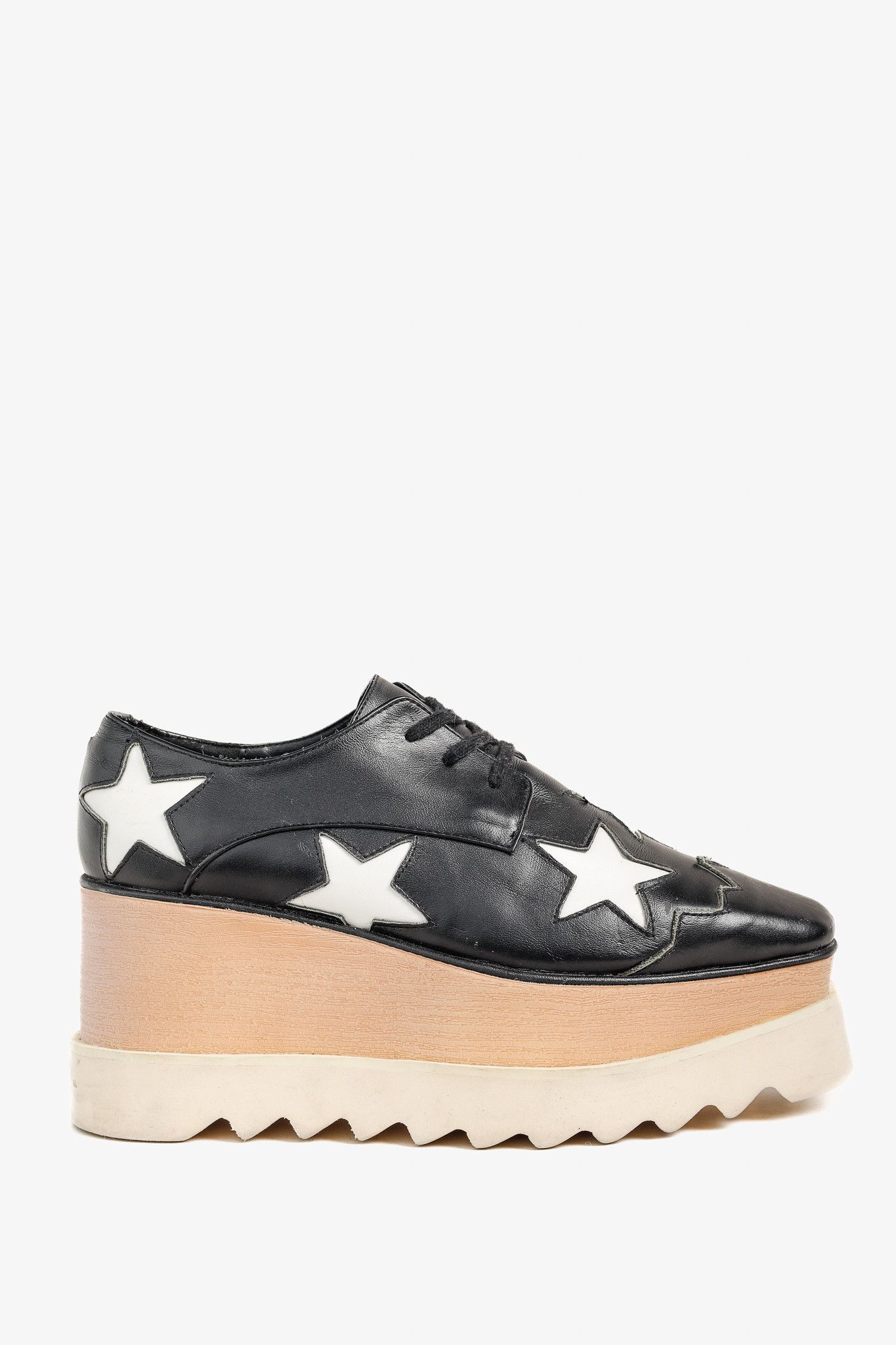 Stella McCartney Stella McCartney Star Vegan Elyse Platform Derby Shoes Size US 5 / IT 35 - 1 Thumbnail