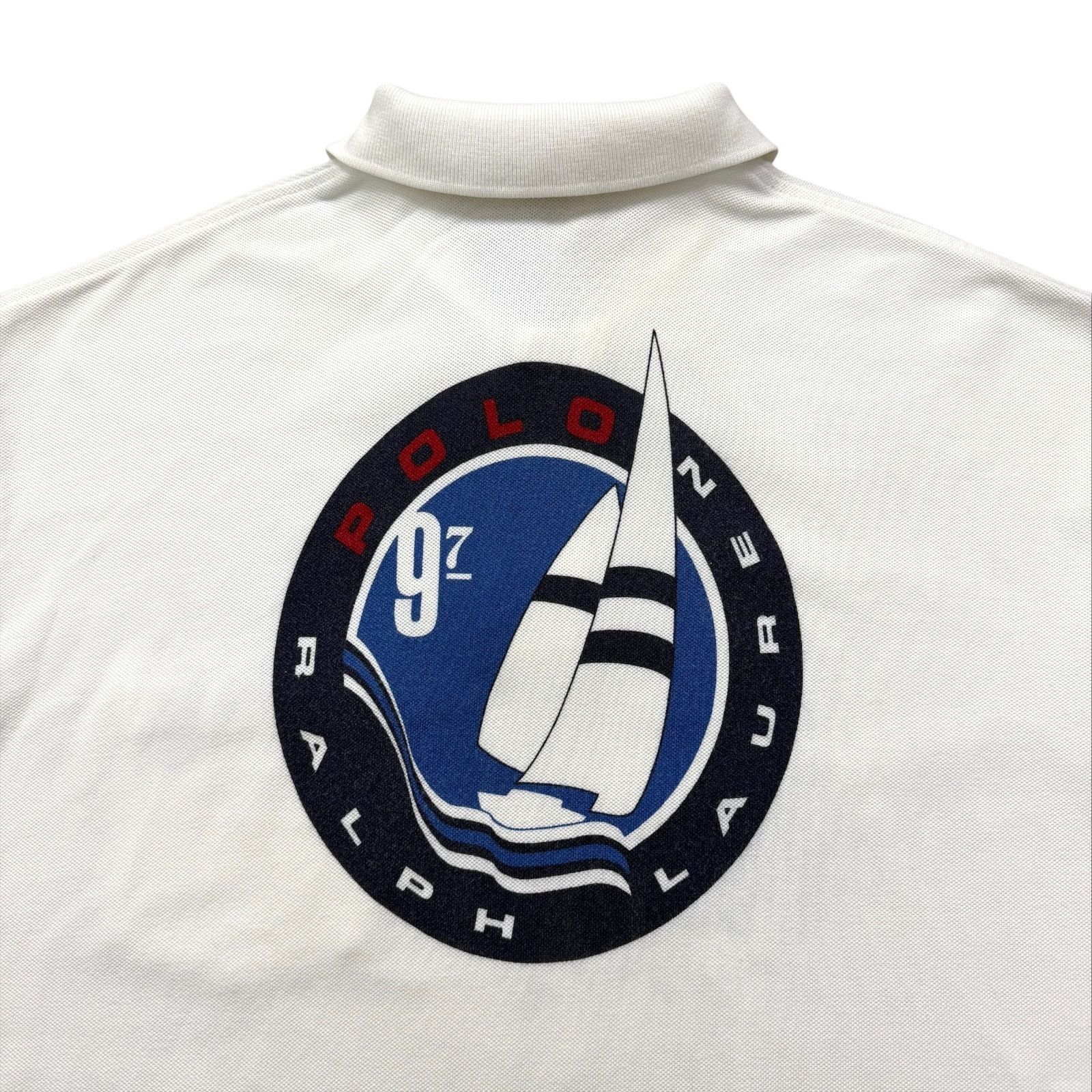 Vintage VTG 90s POLO RALPH LAUREN 97 SAILING SAILBOADT POLO SHIRT Size US XL / EU 56 / 4 - 3 Thumbnail