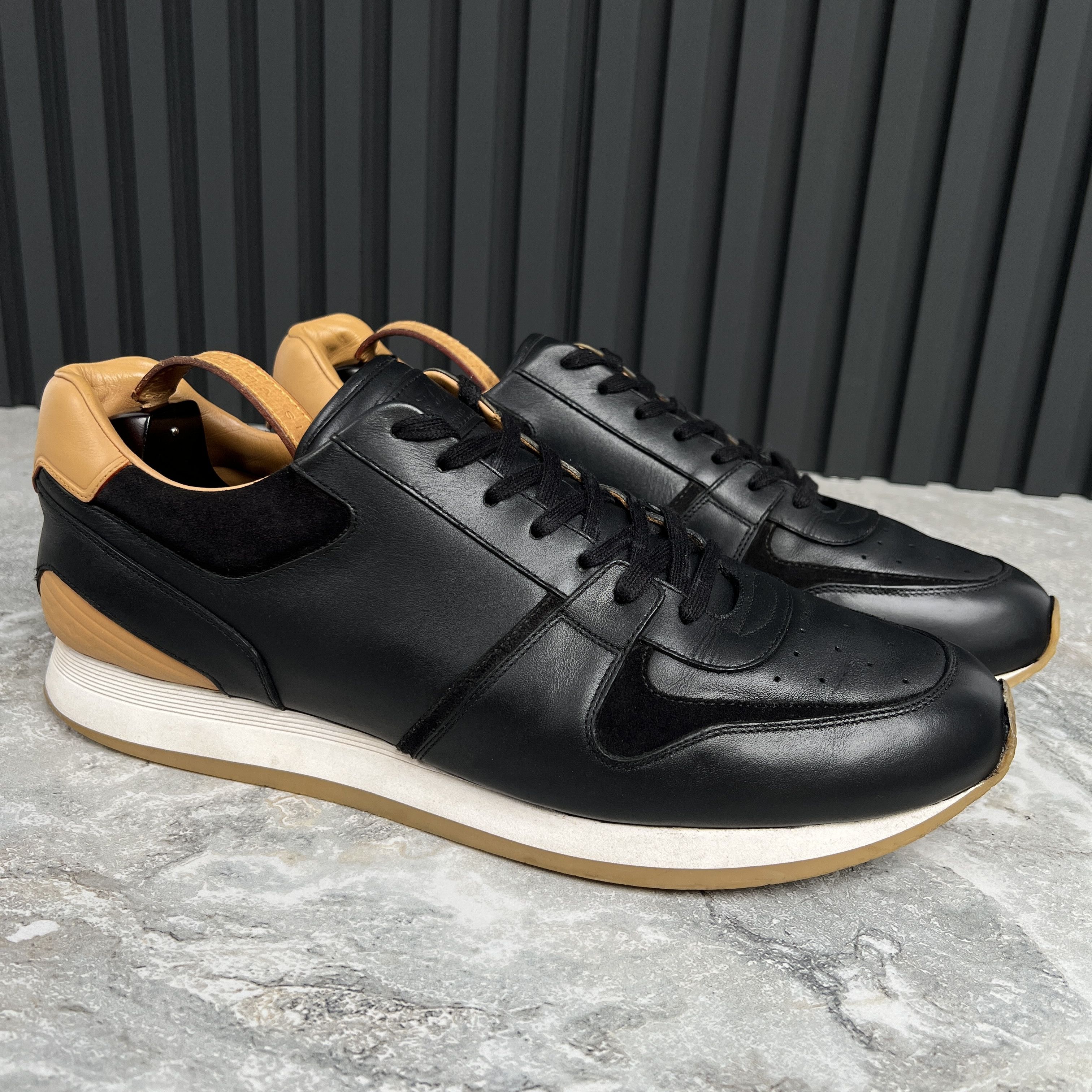 Louis Vuitton Abbesses black leather sneakers Size US 12.5 / EU 45-46 - 3 Thumbnail