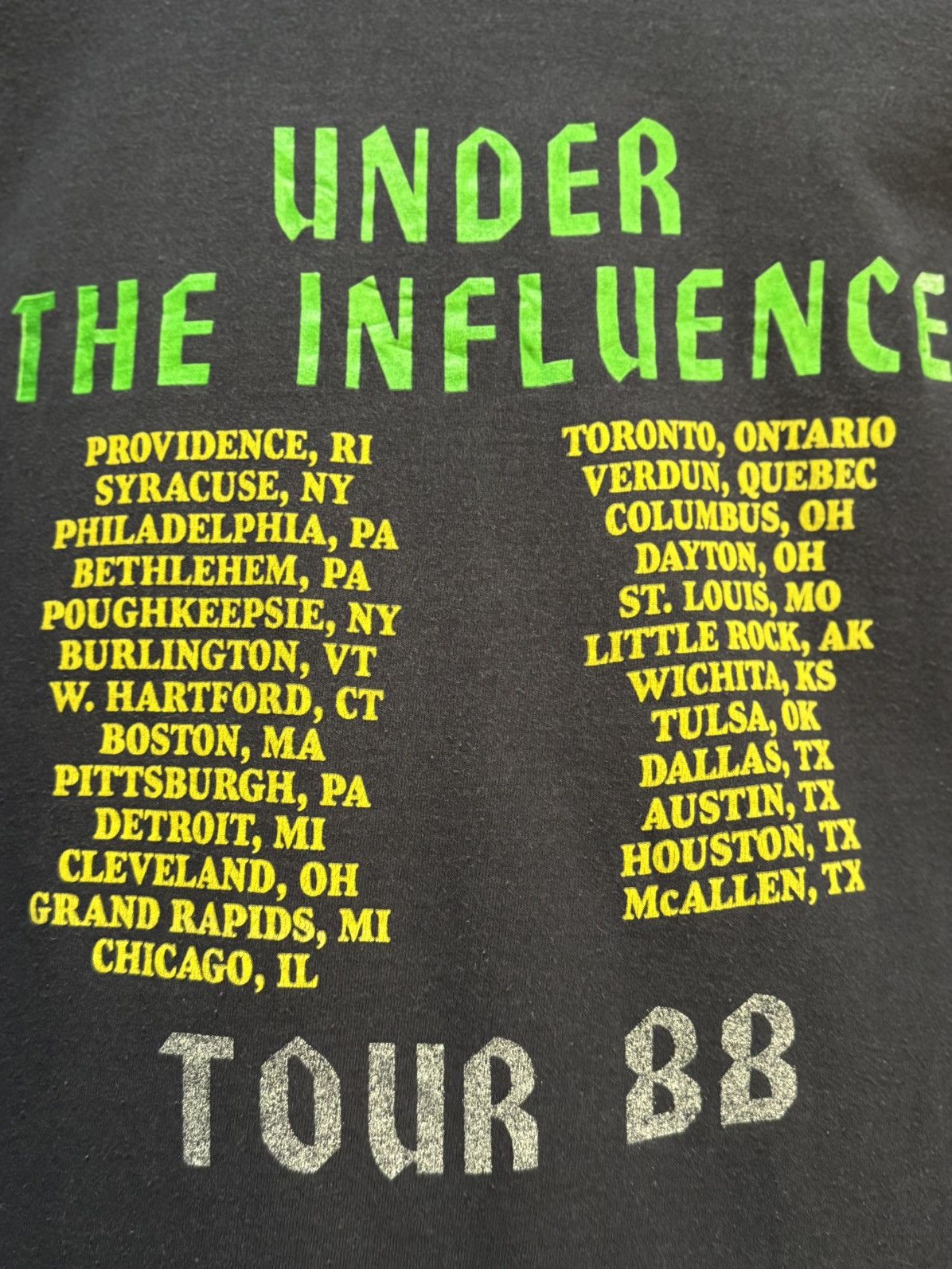 Band Tees Vintage 80s Over Kill Tour American Thrash Metal Faded Tee Size US M / EU 48-50 / 2 - 4 Thumbnail
