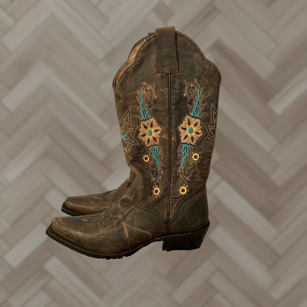 Skin VINTAGE Womens JB Dillon genuine goat skin western boots Size 5 B JBW2308 Size US 5 / IT 35 - 1 Thumbnail