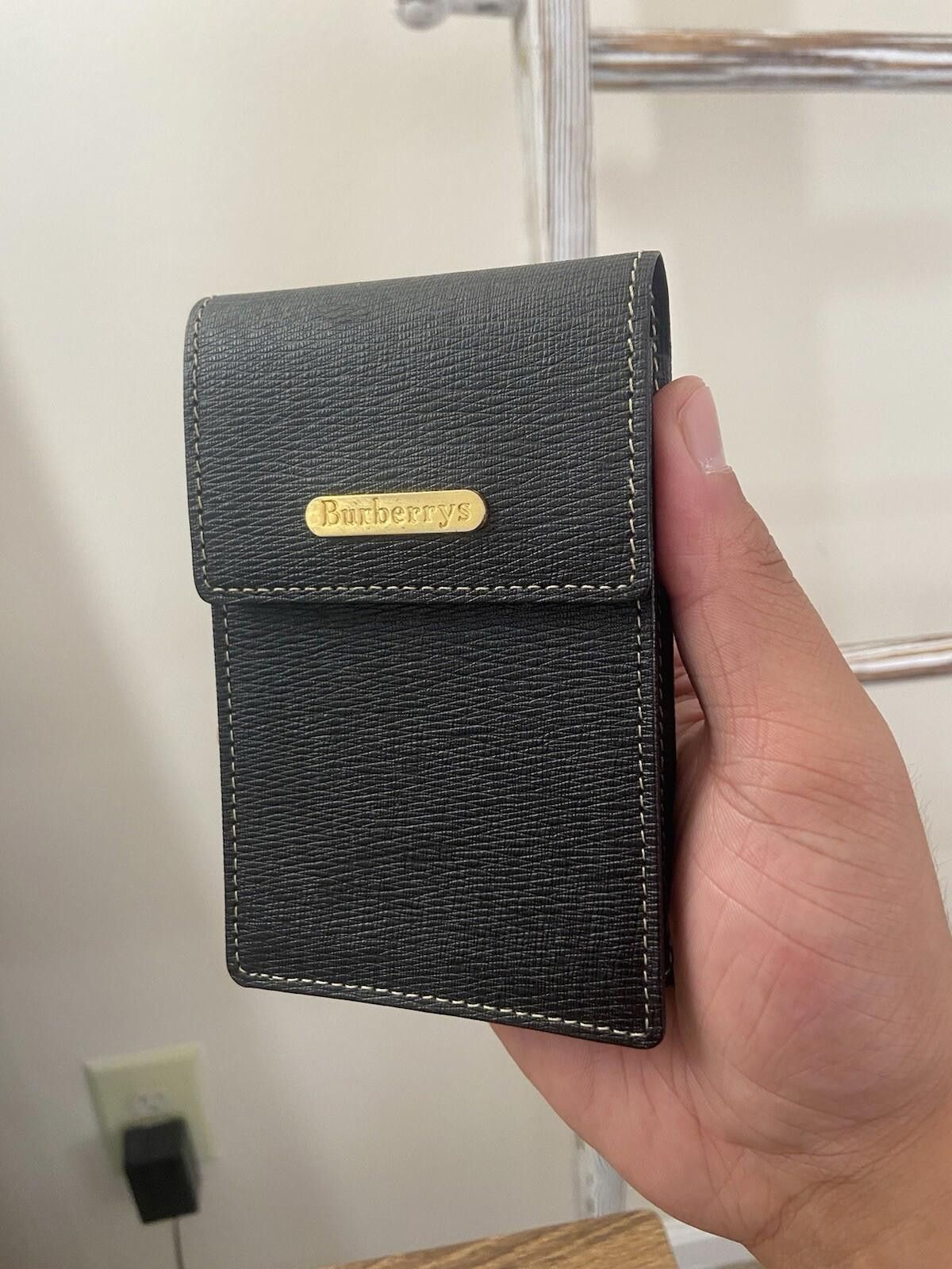 Burberry Burberry Burberrys nova check black leather cigarette case Size ONE SIZE - 2 Thumbnail