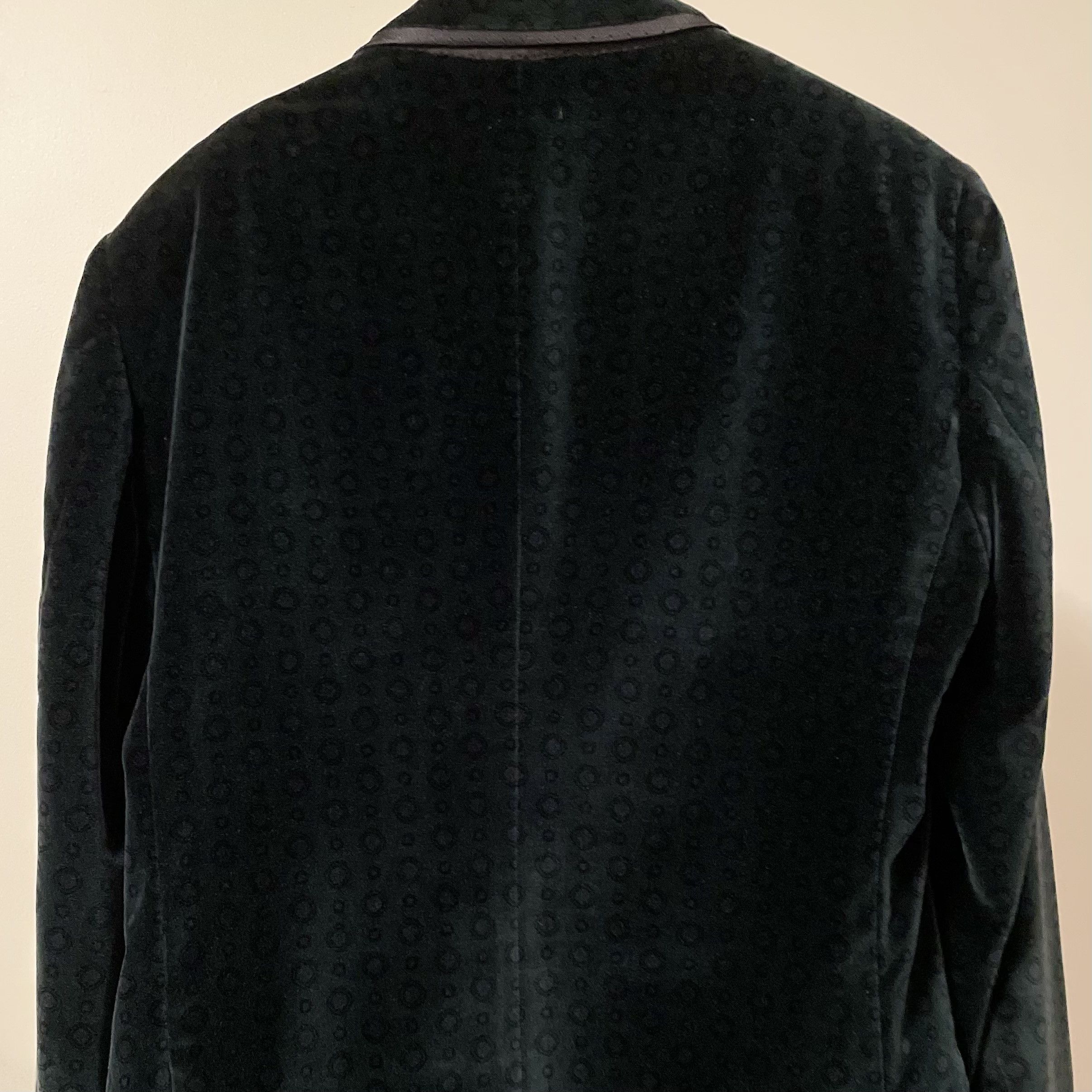 Dolce & Gabbana D&G Velvet Jacket in Emerald Green with Patterns Size 52R - 13 Thumbnail