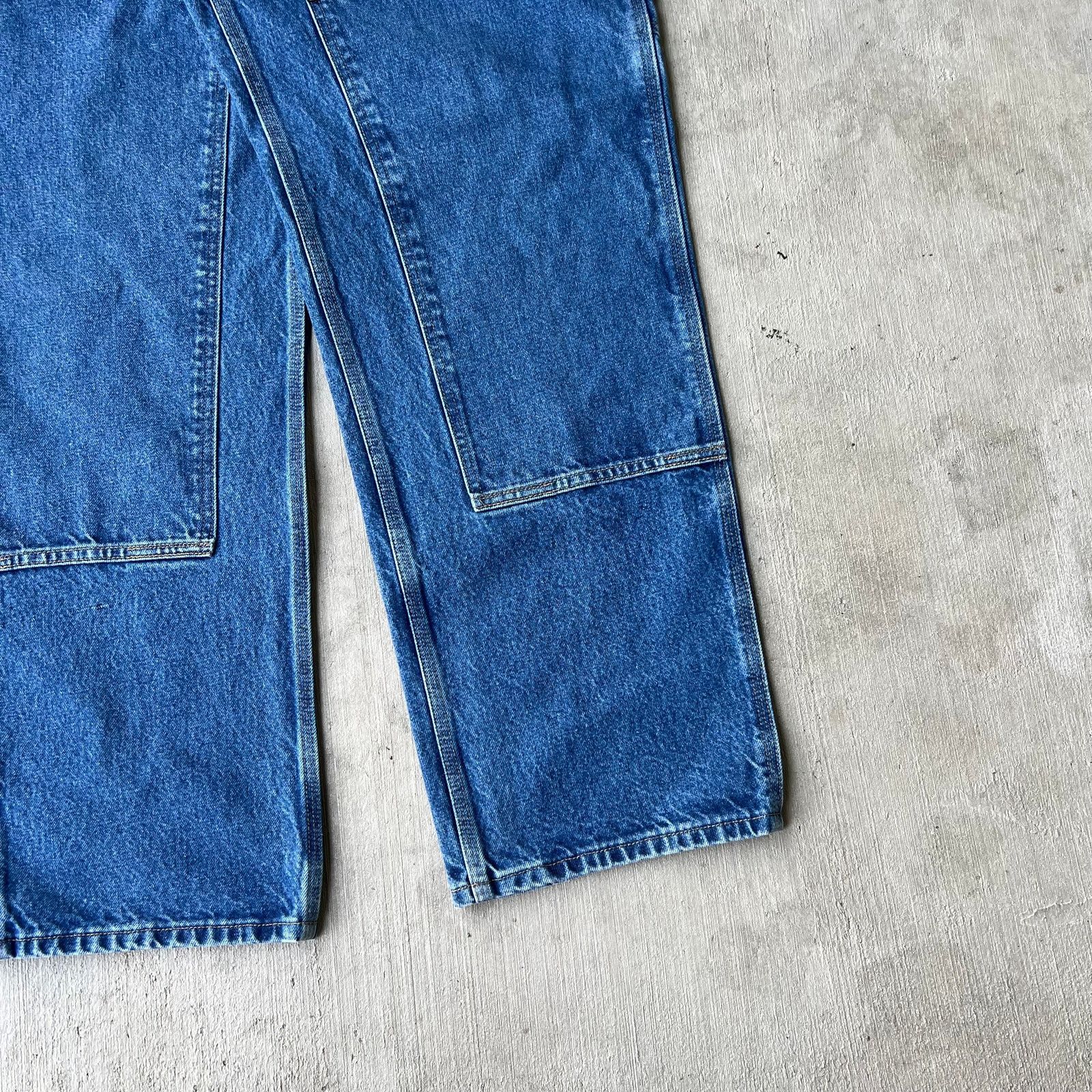 Carhartt × Vintage Carhartt blue denim jeans double knee work carpenter pants Size US 36 / EU 52 - 4 Thumbnail