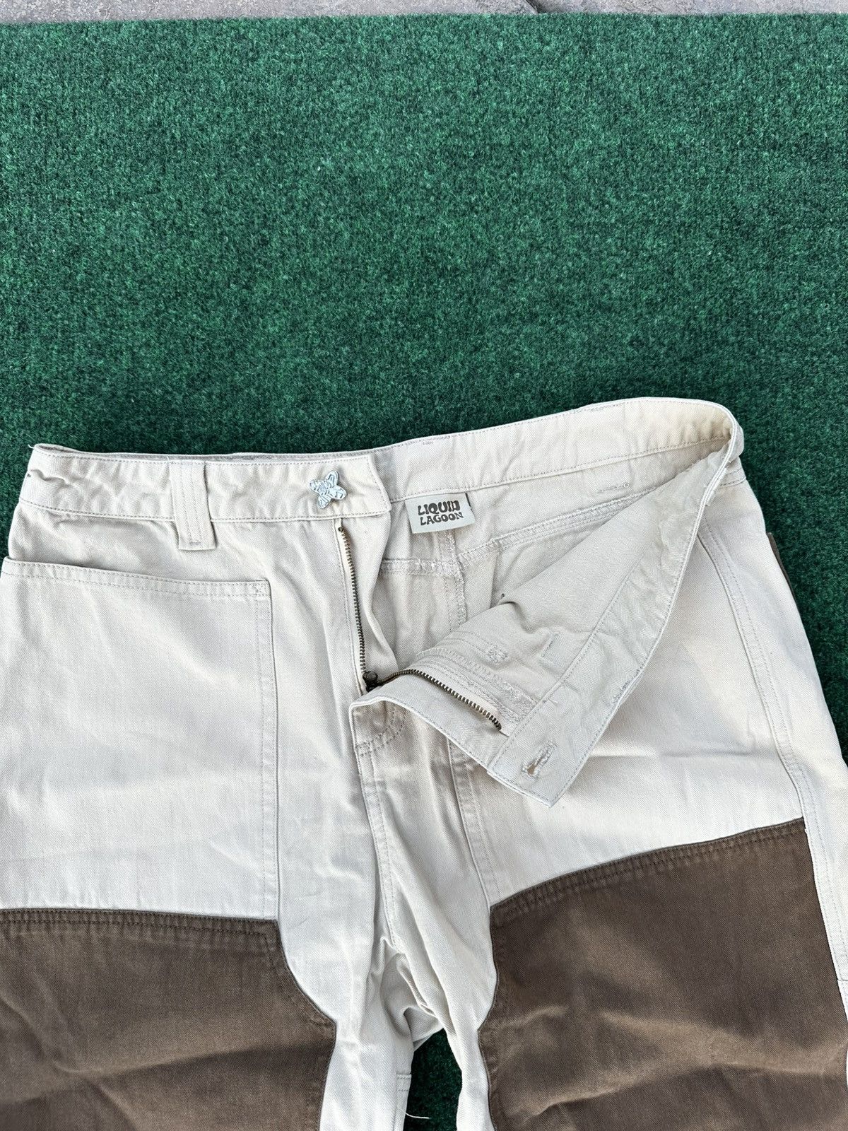 Vintage Liquid Lagoon Double Knees Carpenter Pants Size US 34 / EU 50 - 3 Thumbnail