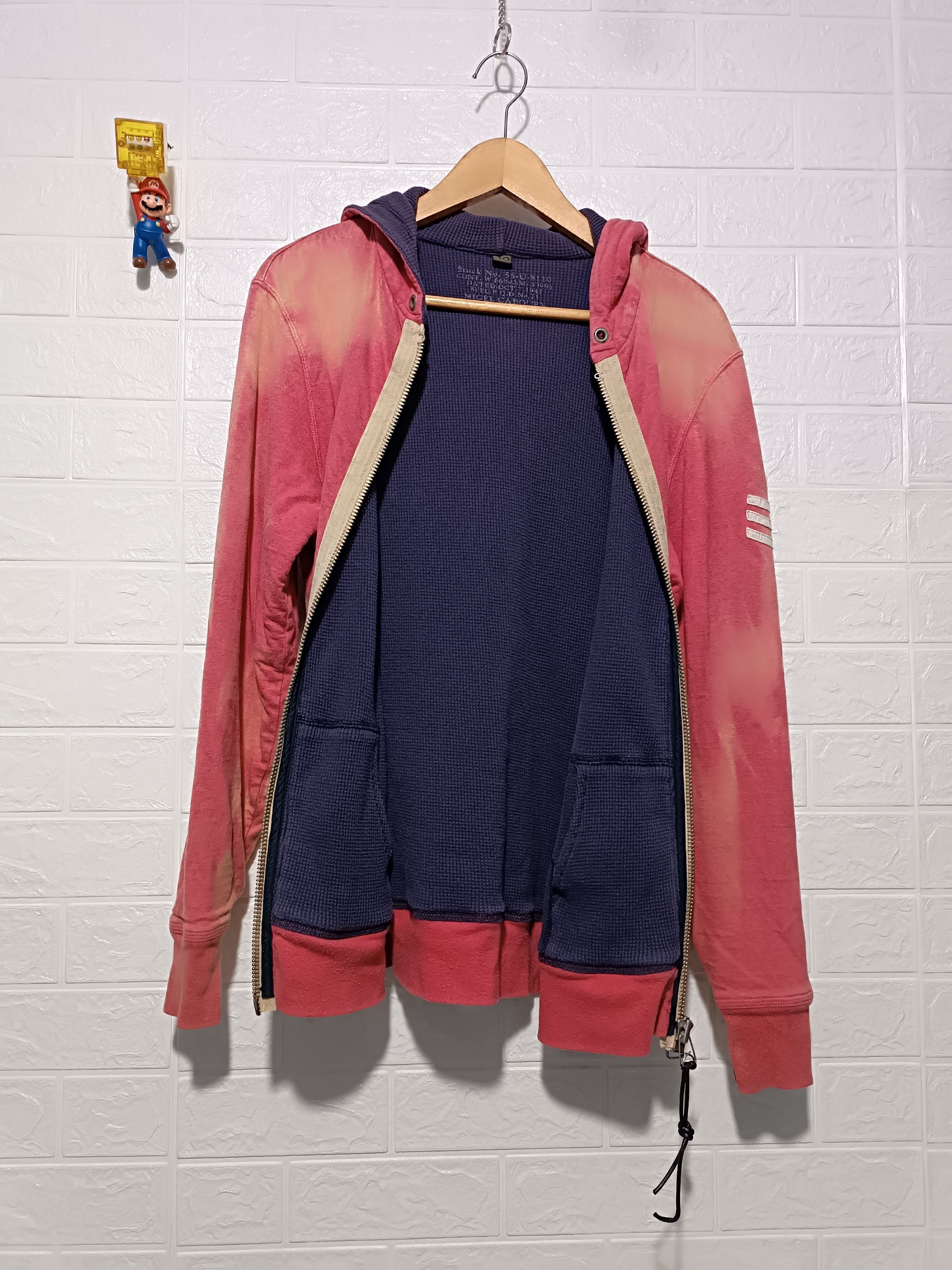 Nigel Cabourn Sun Fade Thermal Lined Reversible Zip-Up Hoodie Size US M / EU 48-50 / 2 - 9 Thumbnail