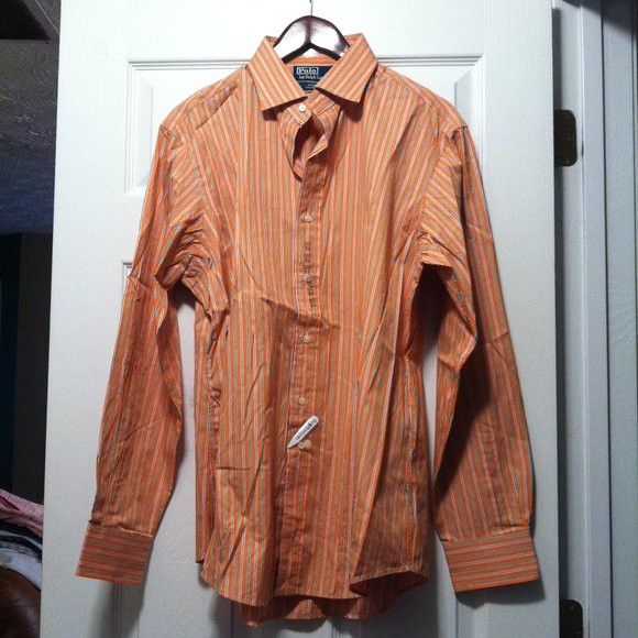 Polo Ralph Lauren POLO RALPH LAUREN MEN'S COTTON DRESS SHIRT SIZE: 16.5/34-35 Size US L / EU 52-54 / 3 - 3 Thumbnail