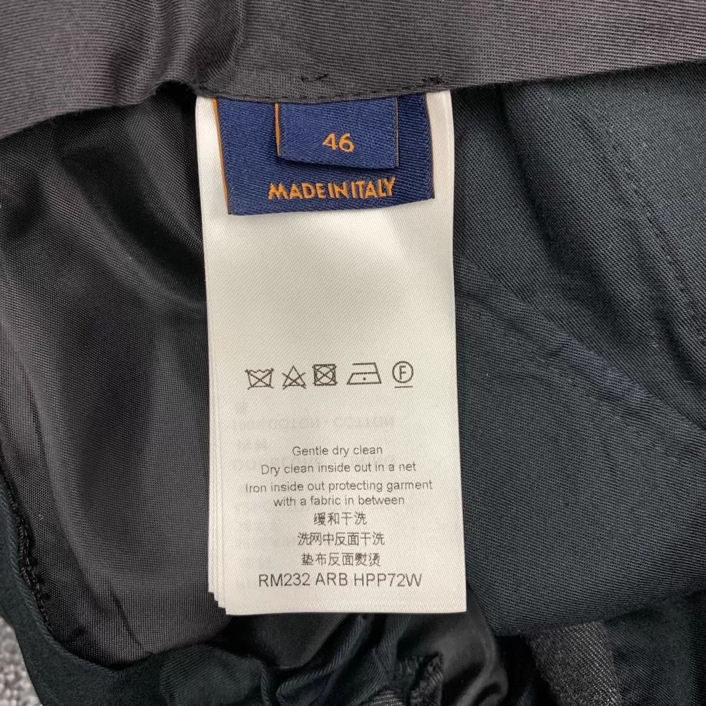 Louis Vuitton LV black monogram all over wool trousers 46 Size US 30 / EU 46 - 7 Thumbnail