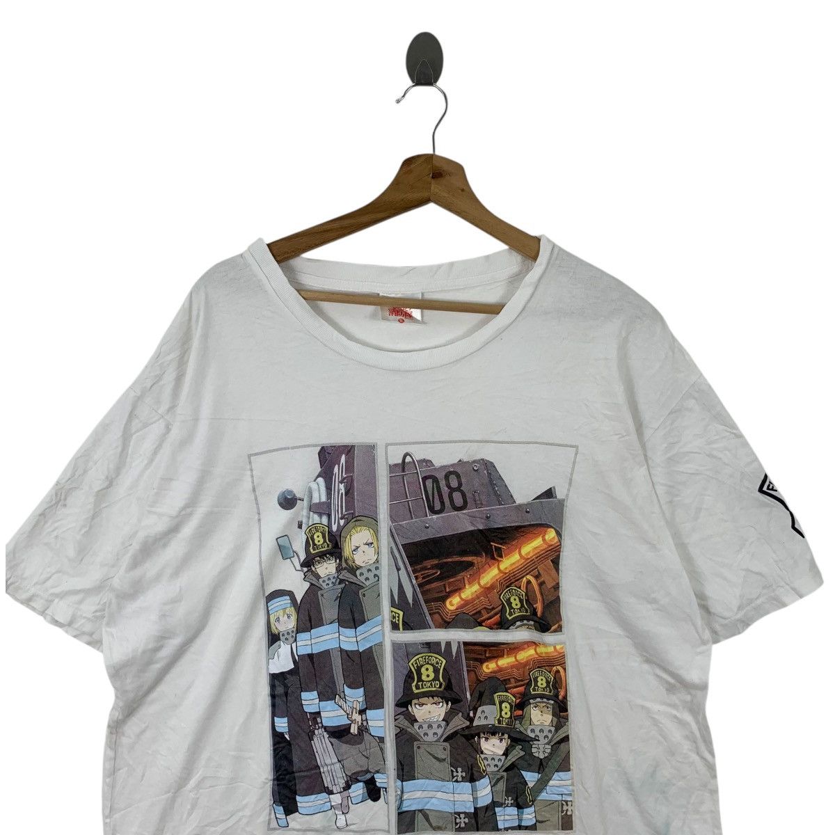 Vintage ANIME FIRE FORCE En’en No Shobotai Manga Tee Shirt Top Size XL / US 12-14 / IT 48-50 - 2 Thumbnail