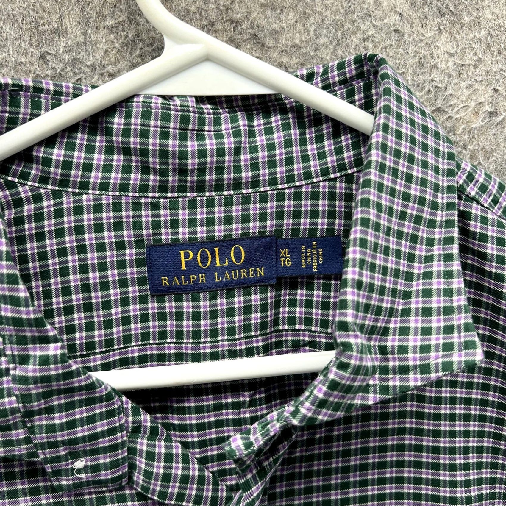 Polo Ralph Lauren Polo Ralph Lauren Shirt Mens XL Green Check OCBD Button Oxford Woven Vintage Size US XL / EU 56 / 4 - 5 Thumbnail