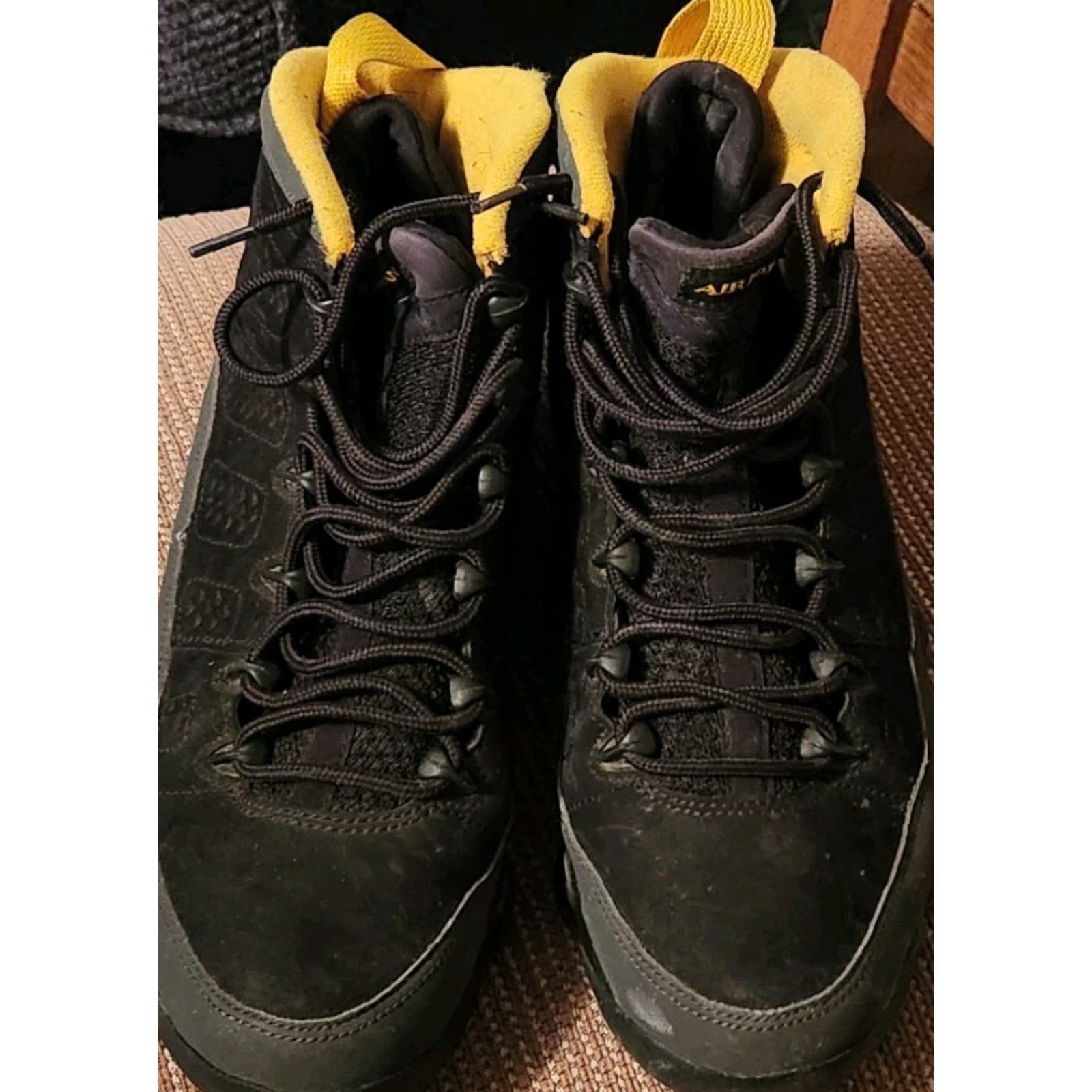Nike **Jordan 9 Retro Men's Size 8.5 Dark Charcoal University Gold** User: **Dark Charcoal University Gold Jordan 9 Retro Men's Size 8.5** Size US 8 / EU 41 - 3 Thumbnail