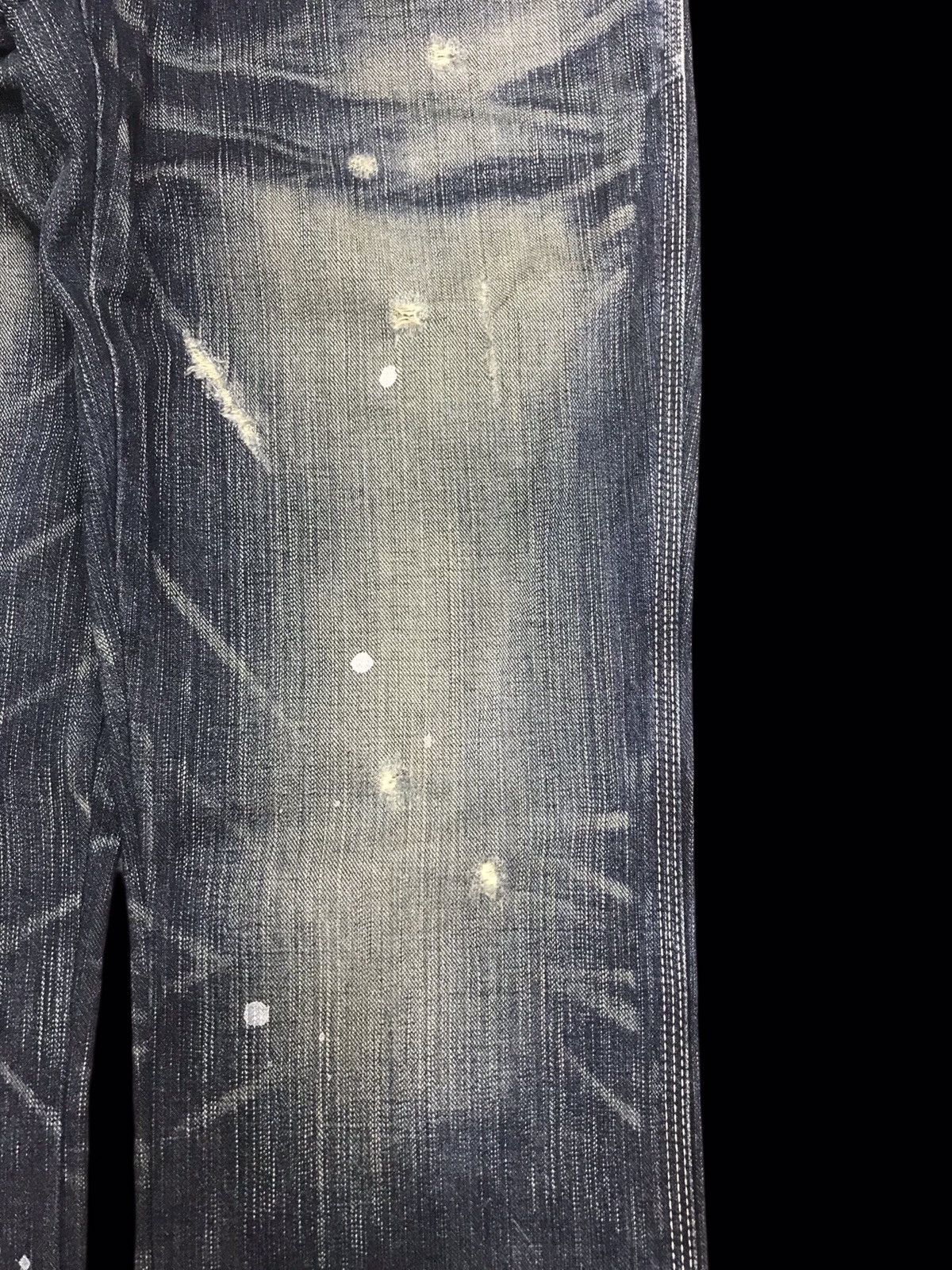 Edwin 💥FLARE💥ARCHIVAL EDWIN PAINT SPLATTER DISTRESSED DENIM F255 Size US 30 / EU 46 - 5 Thumbnail