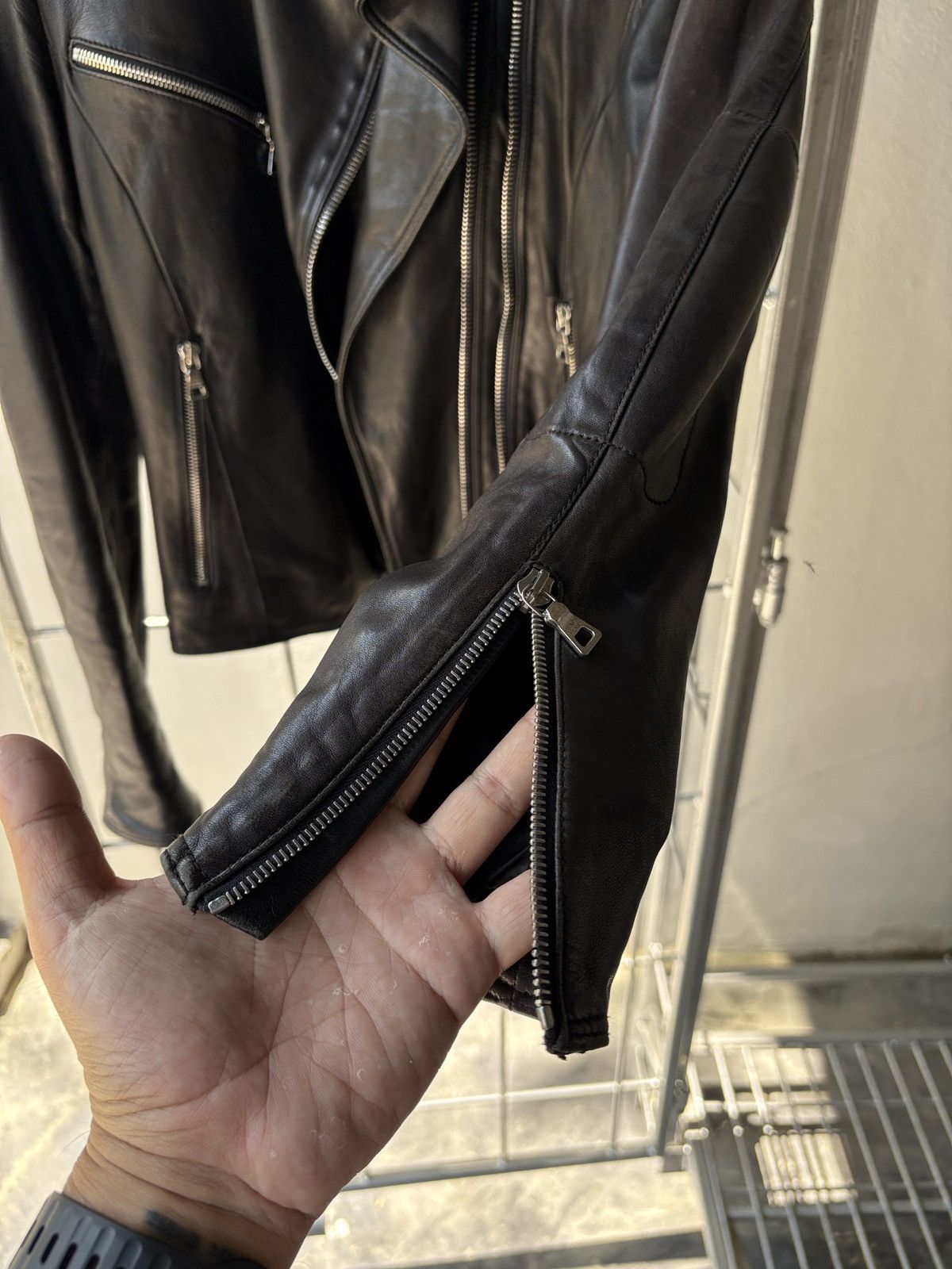 Prada Prada sport vintage leather biker zip jacket Size ONE SIZE - 22 Thumbnail