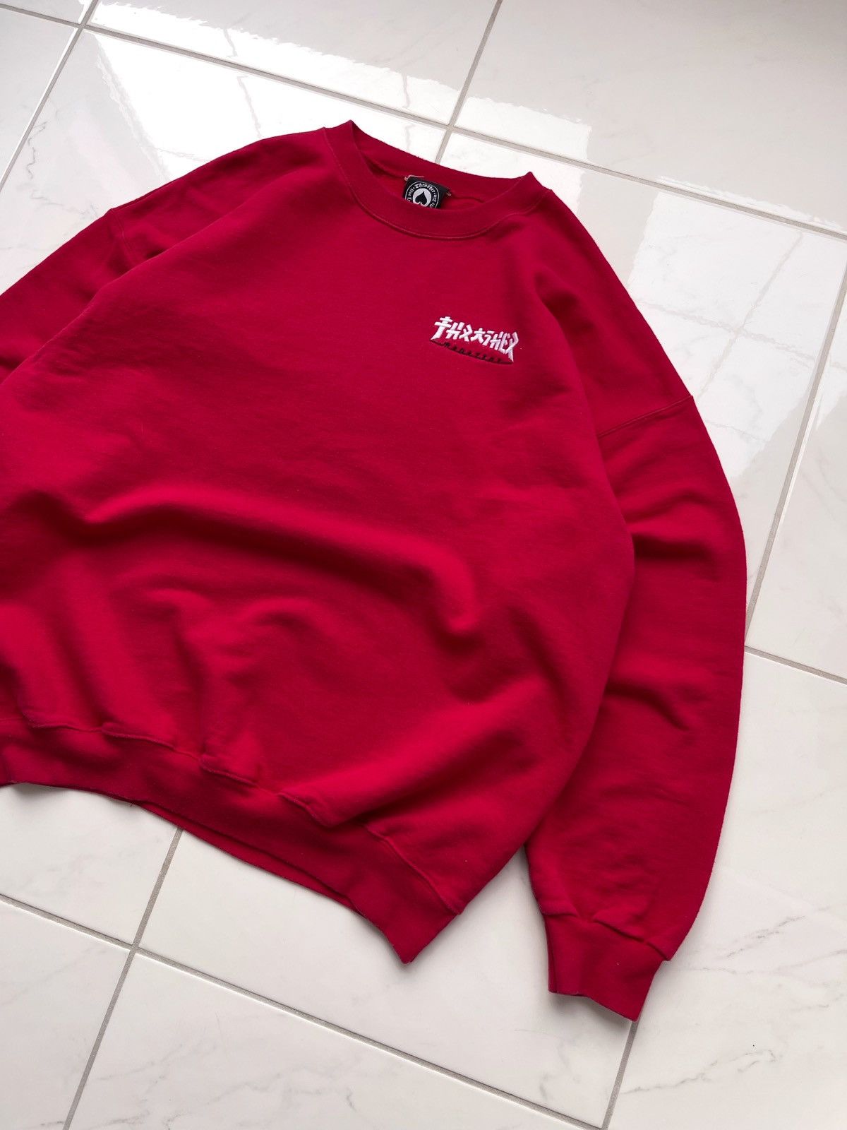 Hook-Ups × Thrasher × Vintage Vintage Y2k Thrasher Sweatshirt Streetwear Size US L / EU 52-54 / 3 - 2 Thumbnail