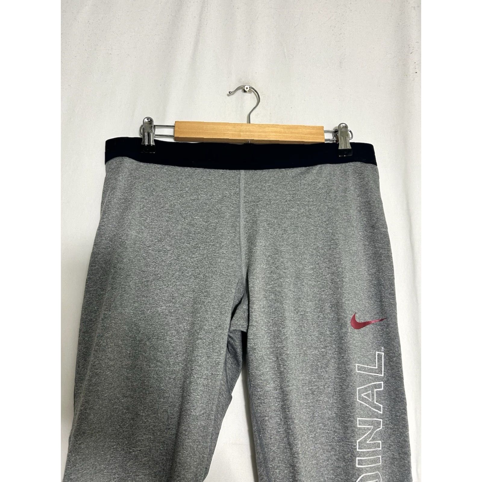 Nike Nike Dri-Fit Leggings Womens 2XL Gray Embroidered Compression Activewear Size 40" / US 18 - 5 Thumbnail