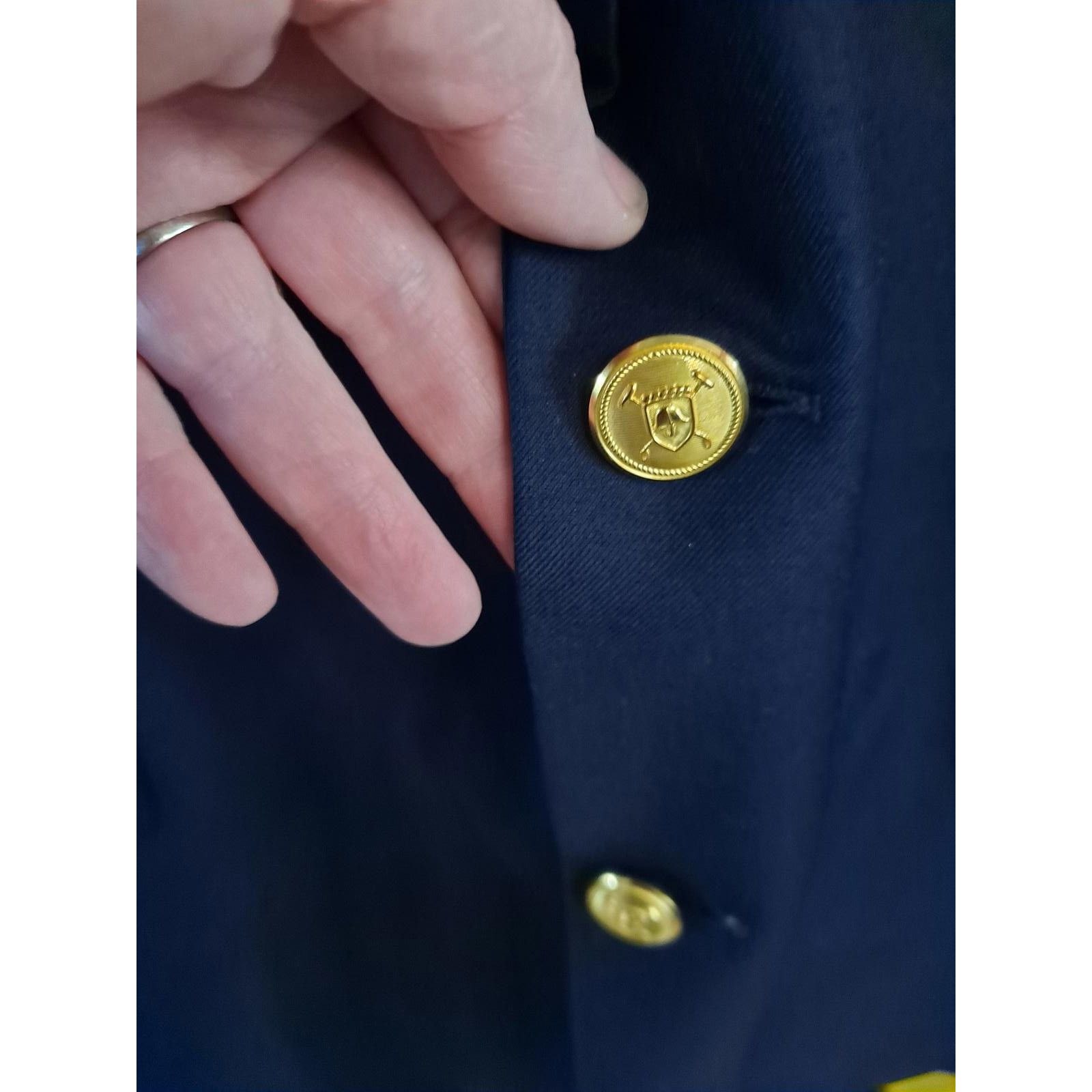 Lauren Ralph Lauren Lauren Ralph Lauren Blue 2 Gold Button Blazer 48L Size 48R - 2 Thumbnail