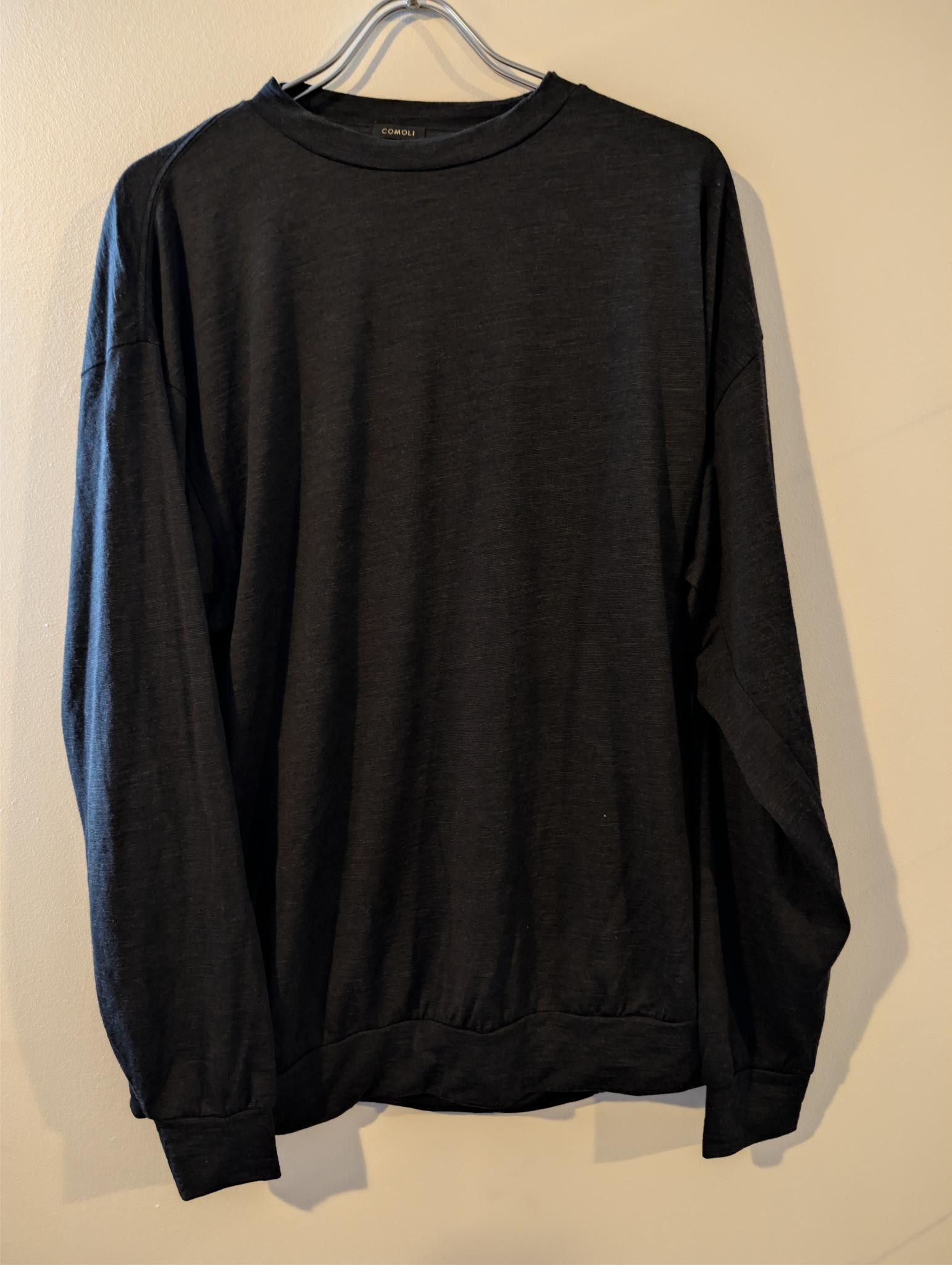 Comoli COMOLI Summer Wool Long Sleeve Charcoal Size 4 Size US L / EU 52-54 / 3 - 1 Thumbnail