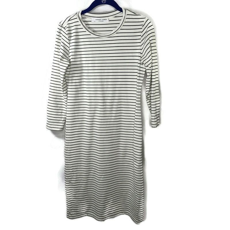 Other Sonnet James A Play Dress Black and White Stripe Dress XS Size XS / US 0-2 / IT 36-38 - 2 Thumbnail