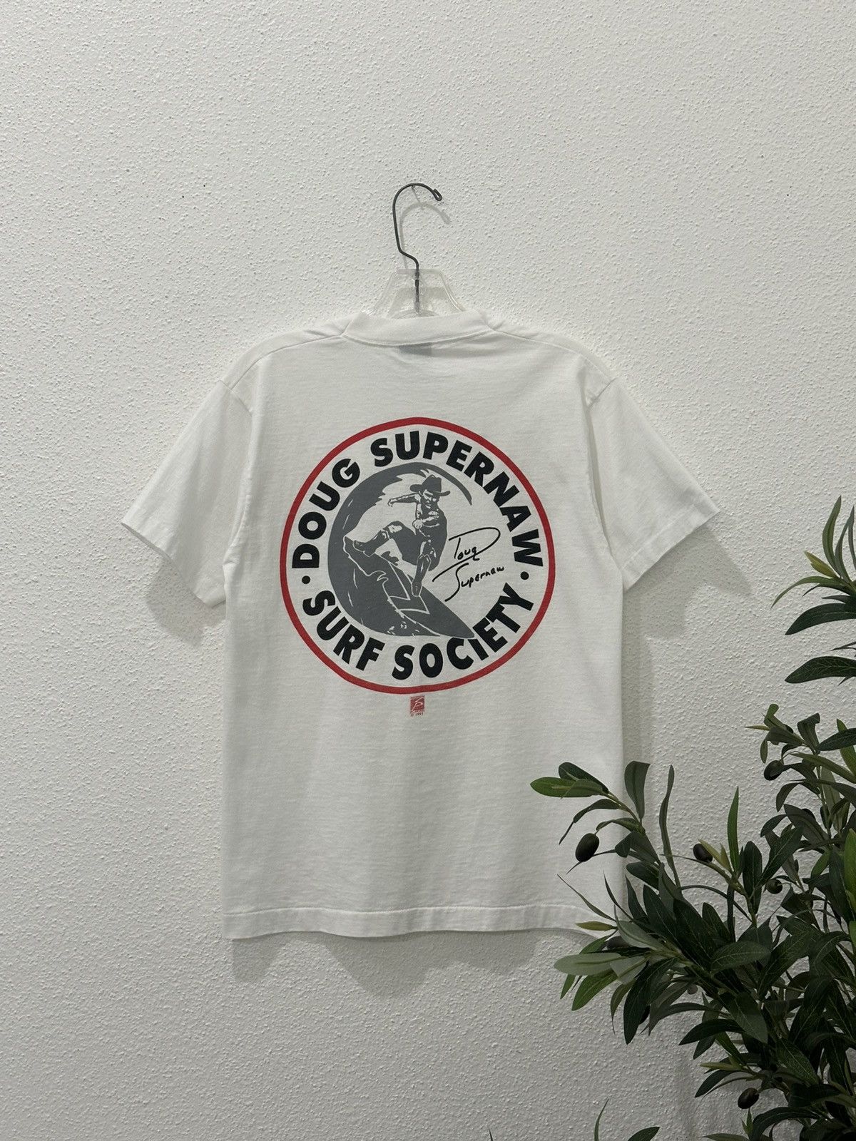 Country Road Vtg 90s Doug Supernaw Surf Society 1993 Autographed Tshirt Size US M / EU 48-50 / 2 - 1 Thumbnail