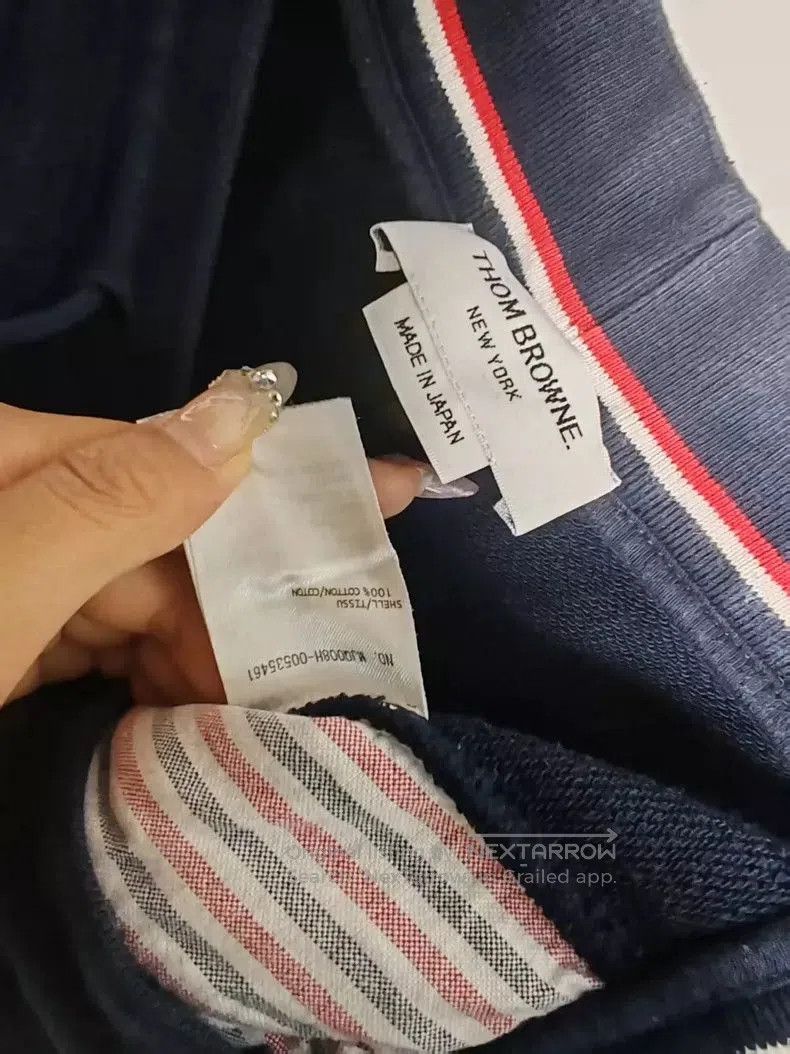 Thom Browne Thom Browne Navy Striped Sweatpants . Size US 32 / EU 48 - 4 Thumbnail