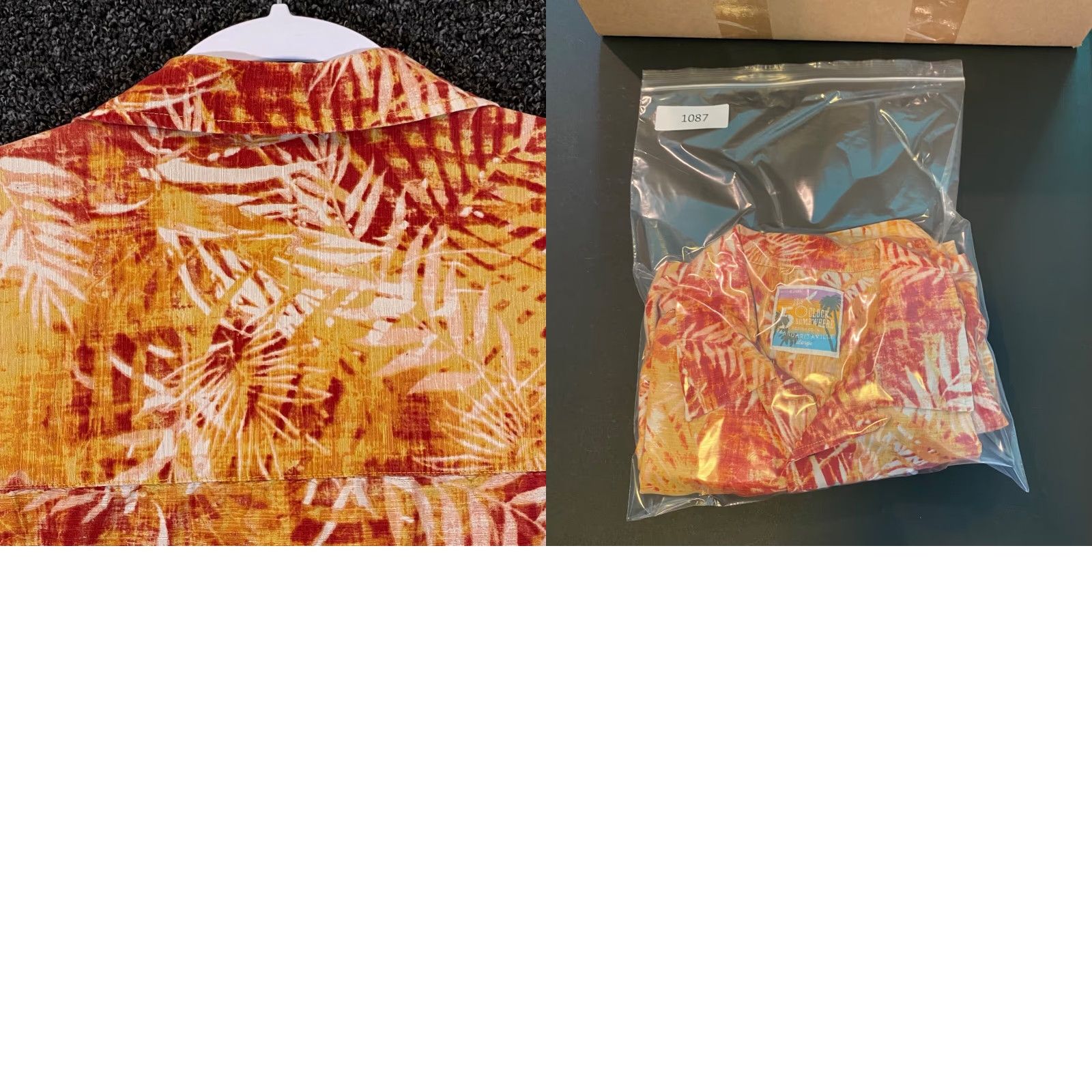 Vintage MARGARITAVILLE Shirt Men Large Orange Red Floral Hawaiian Jimmy Buffett 5 Oclock Size US L / EU 52-54 / 3 - 8 Thumbnail
