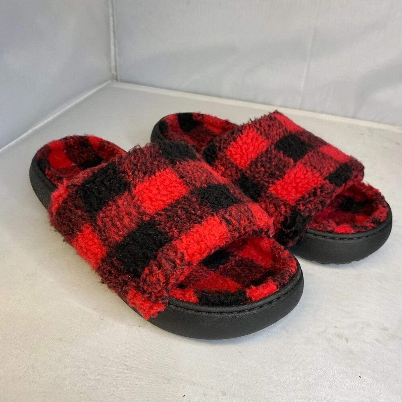 Crocs Crocs Classic Buffalo Check Slide Slipper Size US 9 / IT 39 - 1 Thumbnail