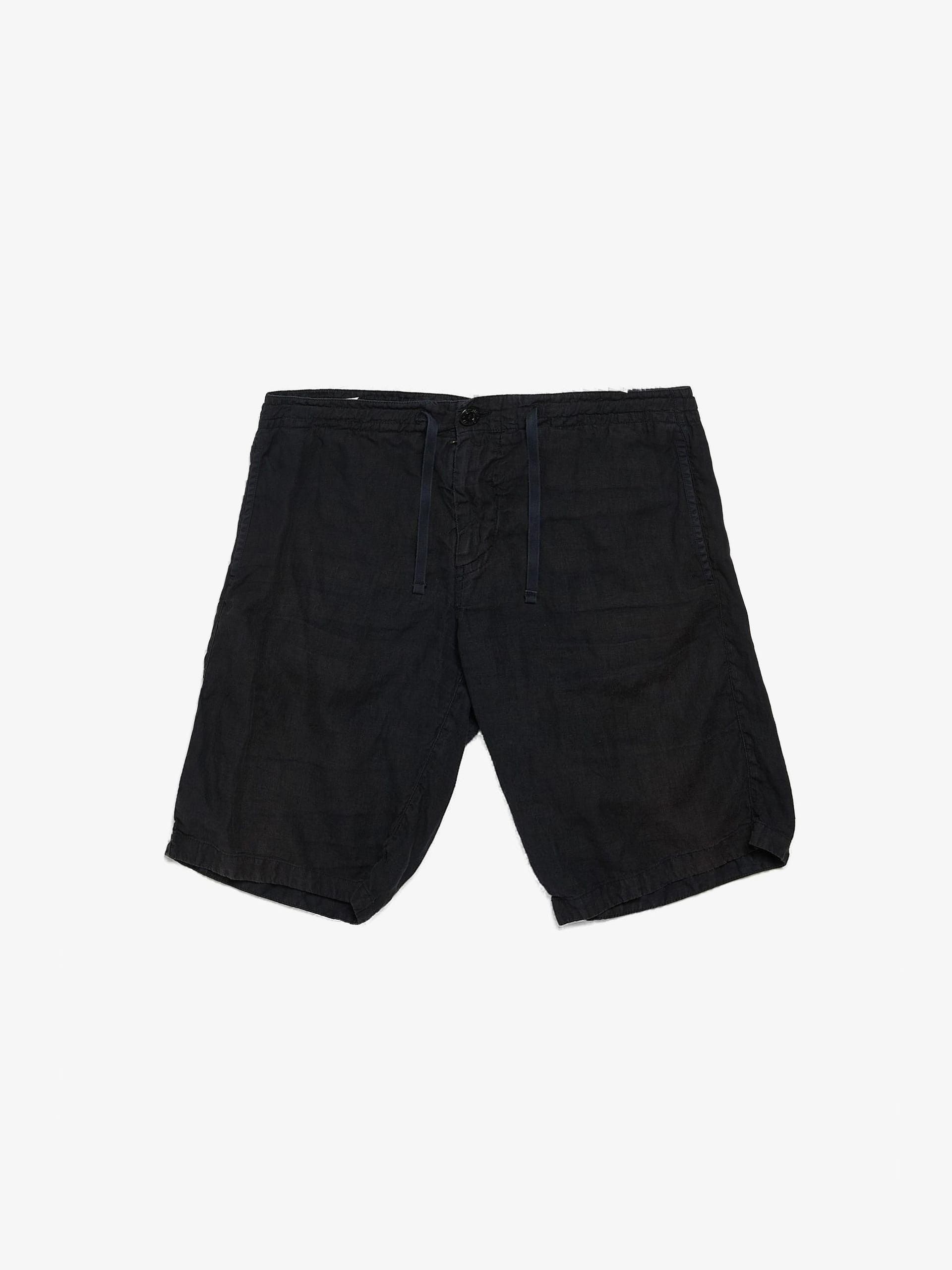 Stone Island Black Drawstring Linen Shorts Size US 34 / EU 50 - 1 Thumbnail