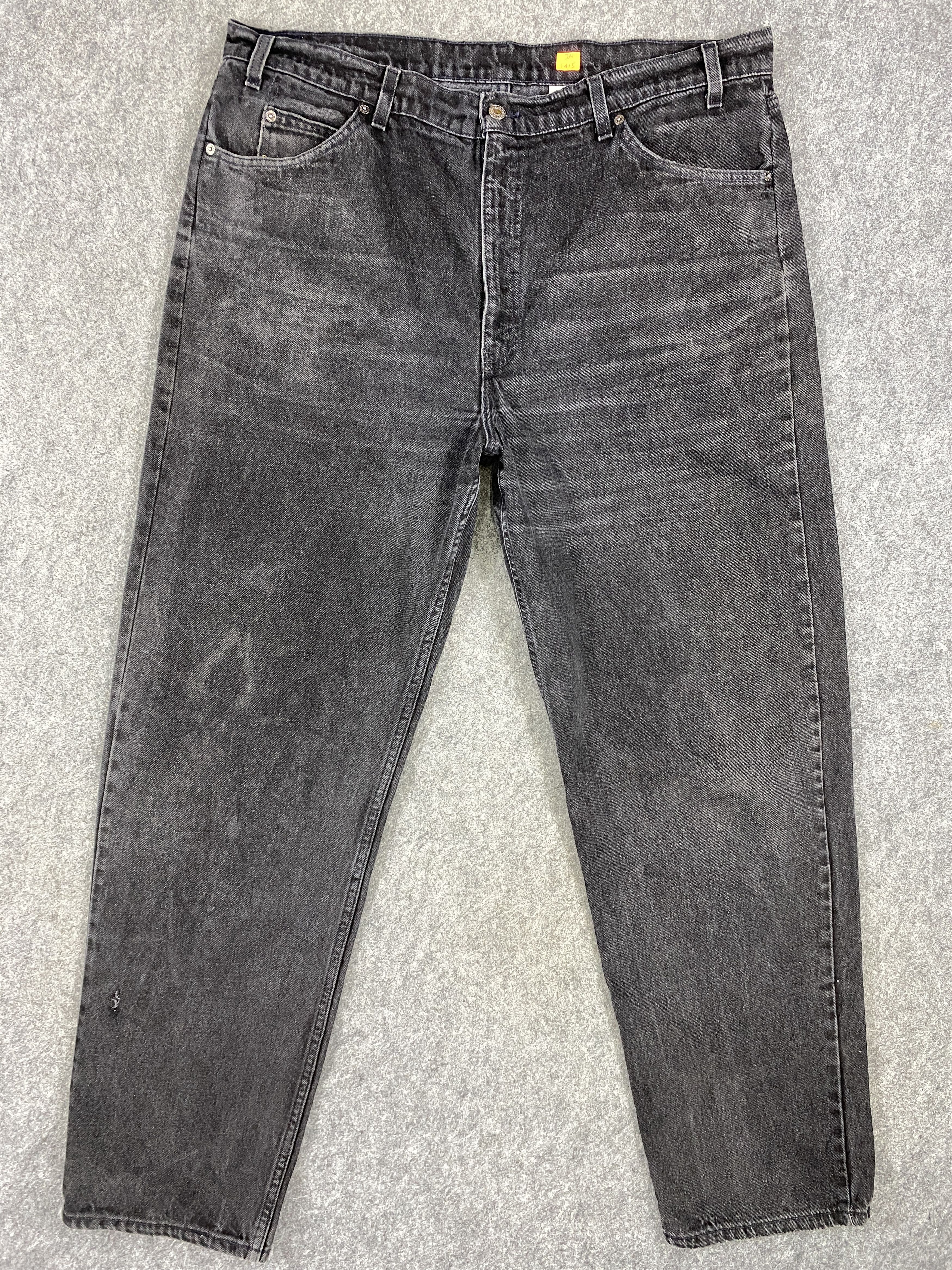 image of Distressed Denim x Hype Black Vintage Levi's 550 Jeans 41X33 Denim -Jn1415, Men's