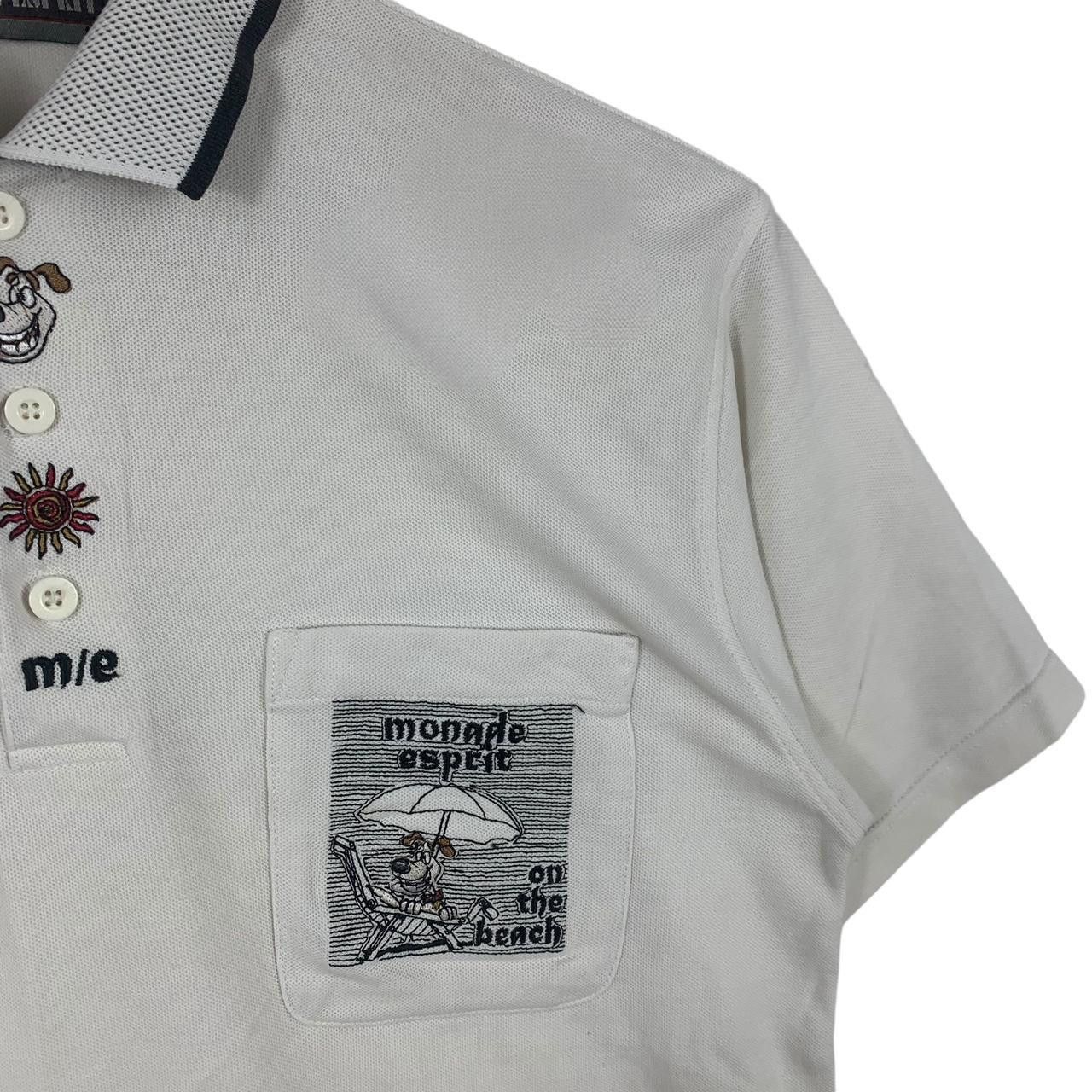 Vintage Vintage MONADE ESPRIT CARTOON Beach Polo Tee Shirt Size M / US 6-8 / IT 42-44 - 6 Thumbnail
