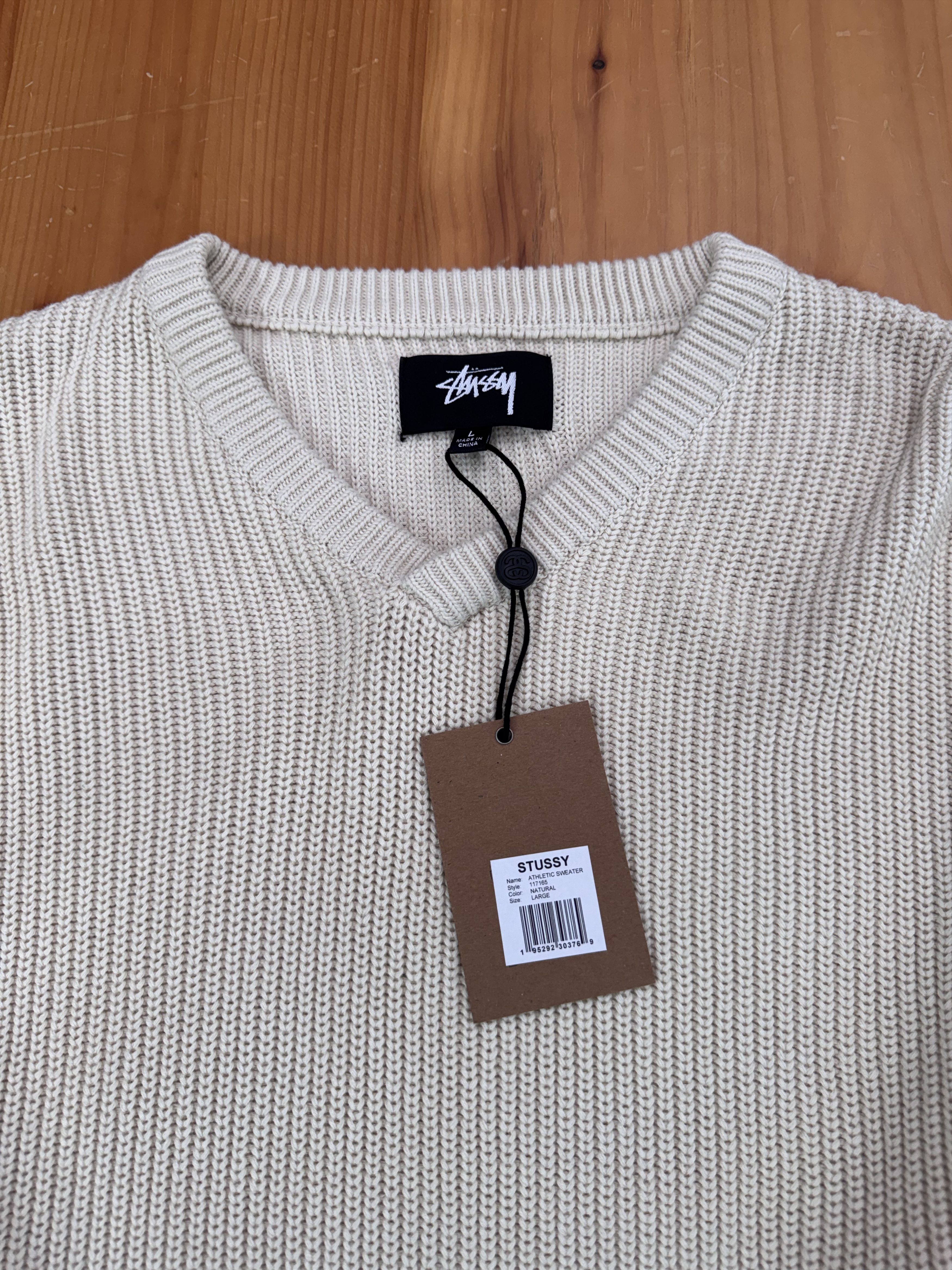 Stussy Stussy V Neck Stripe Sweater Knit Size US L / EU 52-54 / 3 - 3 Thumbnail
