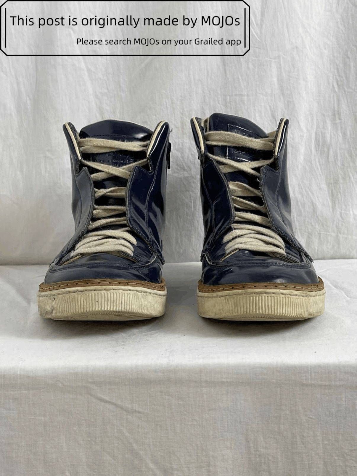 Maison Margiela Sz 41.5 Maison Margiela Patent Leather Hi-Top mojos4113 Size US 8.5 / EU 41-42 - 4 Thumbnail