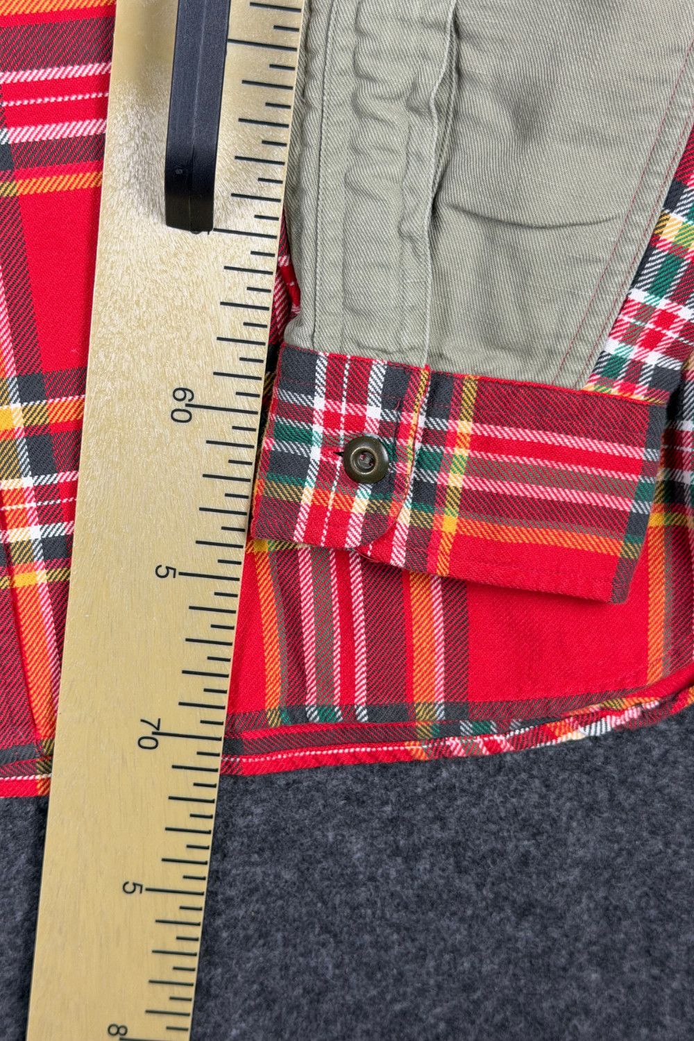 Polo Ralph Lauren Polo Ralph Lauren Tartan Utility Shirt Olive Patchwork Size US M / EU 48-50 / 2 - 10 Thumbnail