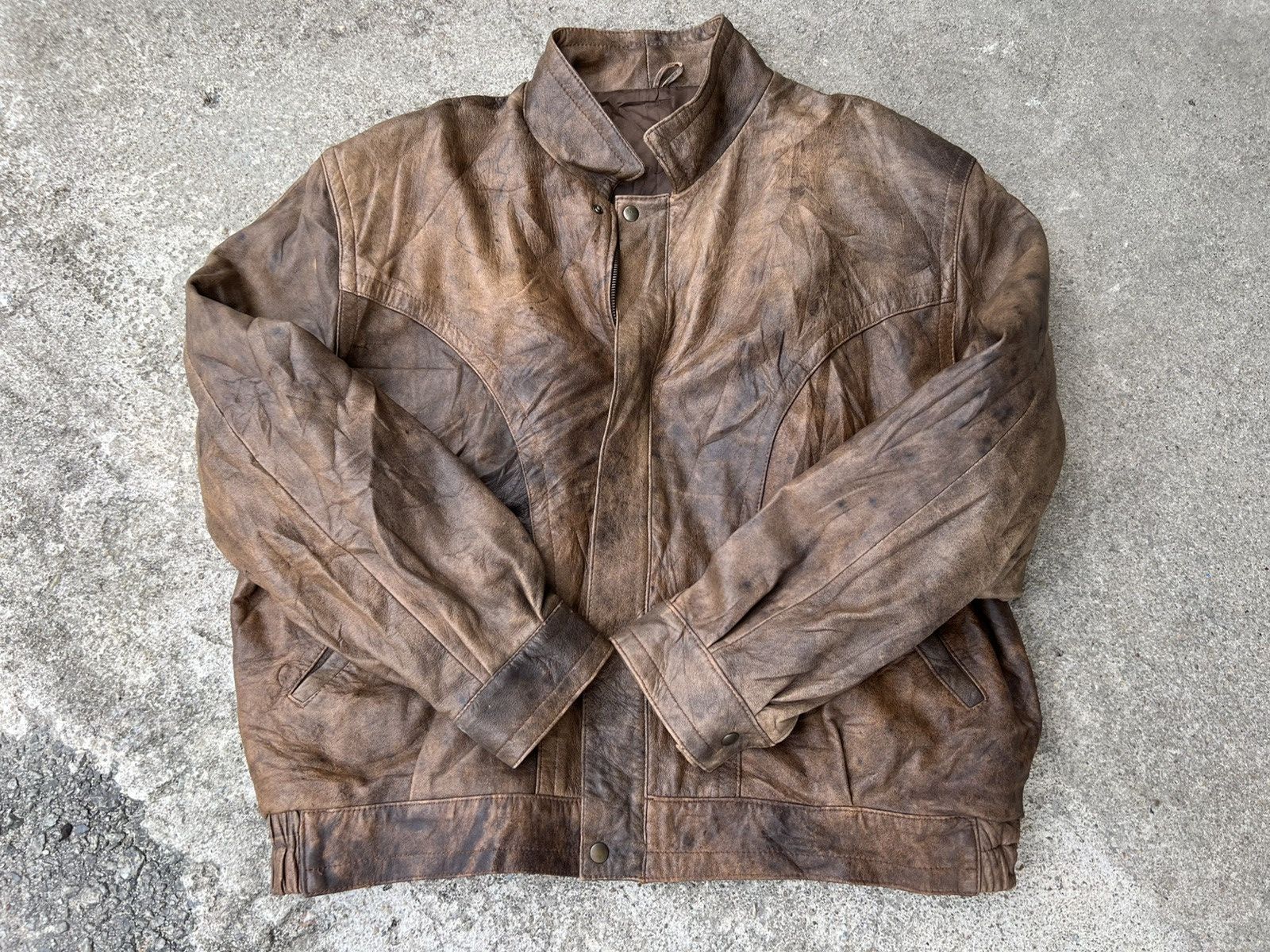 Vera Pelle Vera Pelle Vintage Leather Jacket Size US XL / EU 56 / 4 - 7 Thumbnail
