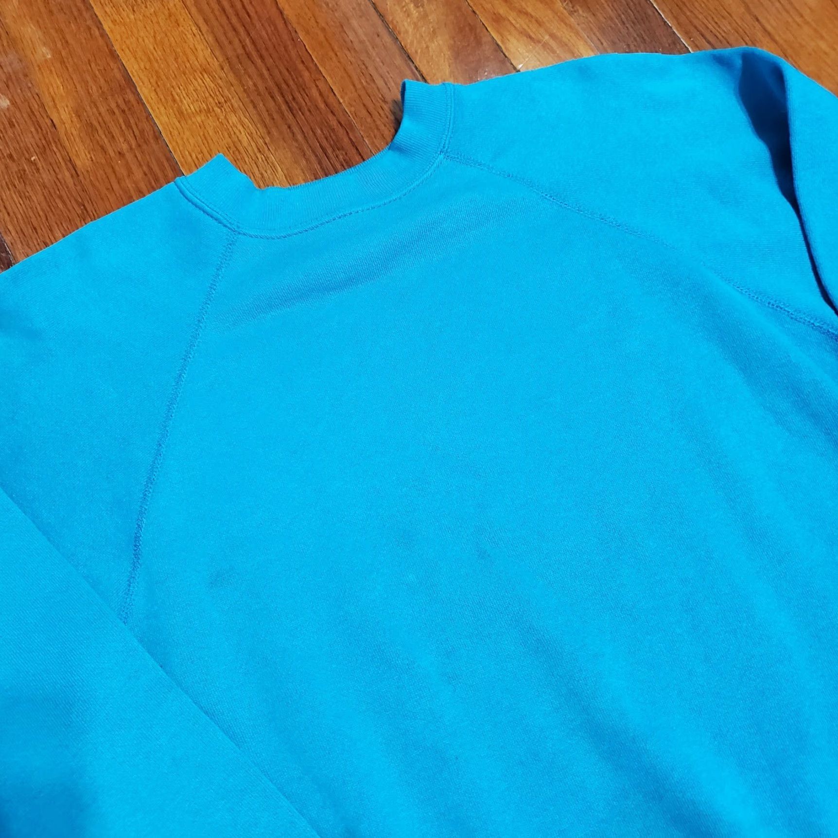 Tultex VINTAGE Tultex Sweatshirt Shirt Men M Blue 80s 90s Logo Stained Heavyweight Fleece Pullover Crew Neck Long Sleeve USA Made Size US M / EU 48-50 / 2 - 5 Thumbnail