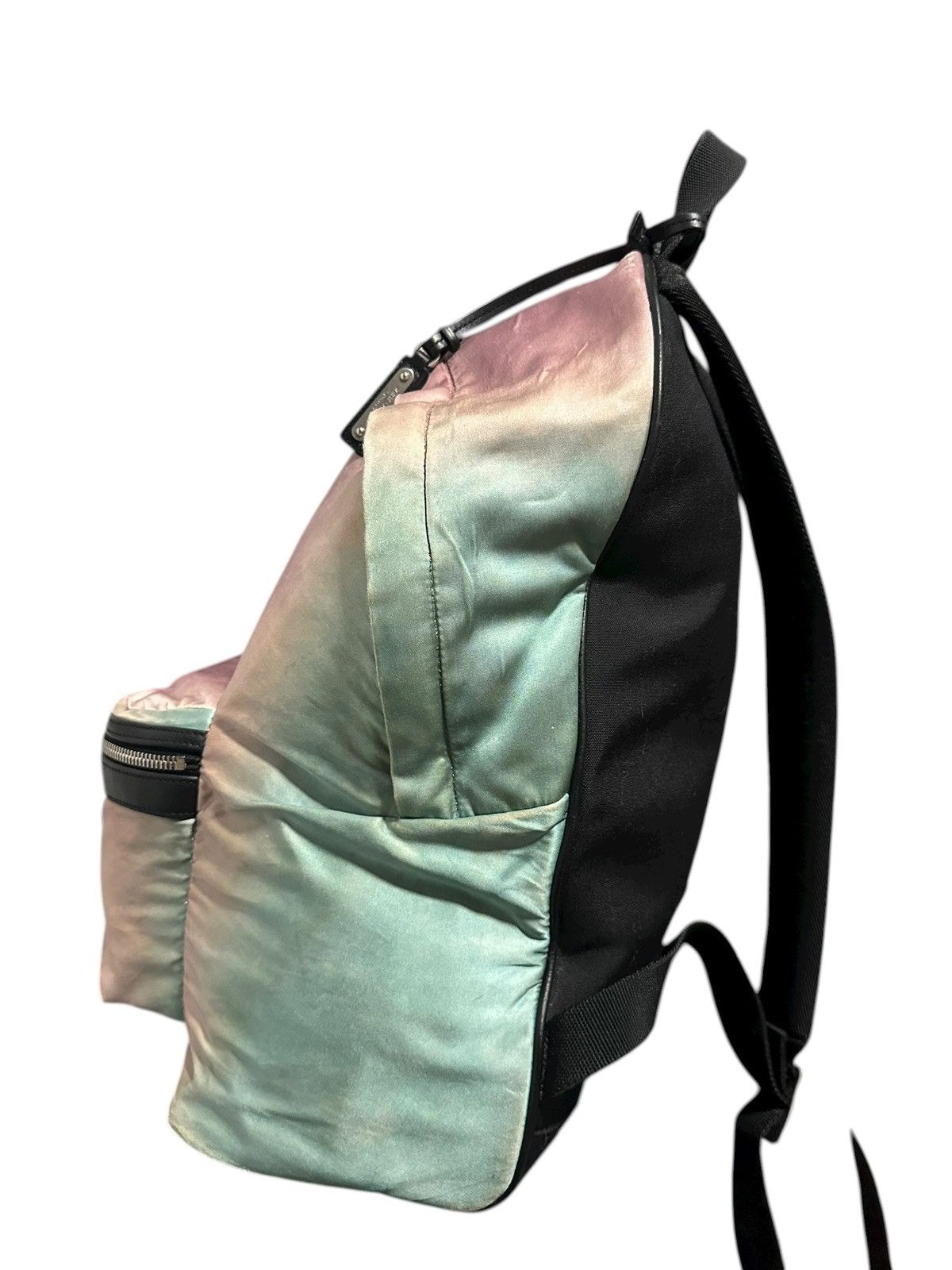 Saint Laurent Paris Saint Laurent 2018 Ombre Satin Faded Rainbow City Backpack Size ONE SIZE - 7 Thumbnail