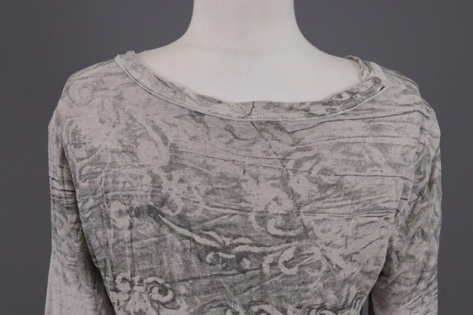 Bottega Veneta Bottega Gray Printed Velour Smoked Tunic Short Dress Size M / US 6-8 / IT 42-44 - 9 Thumbnail