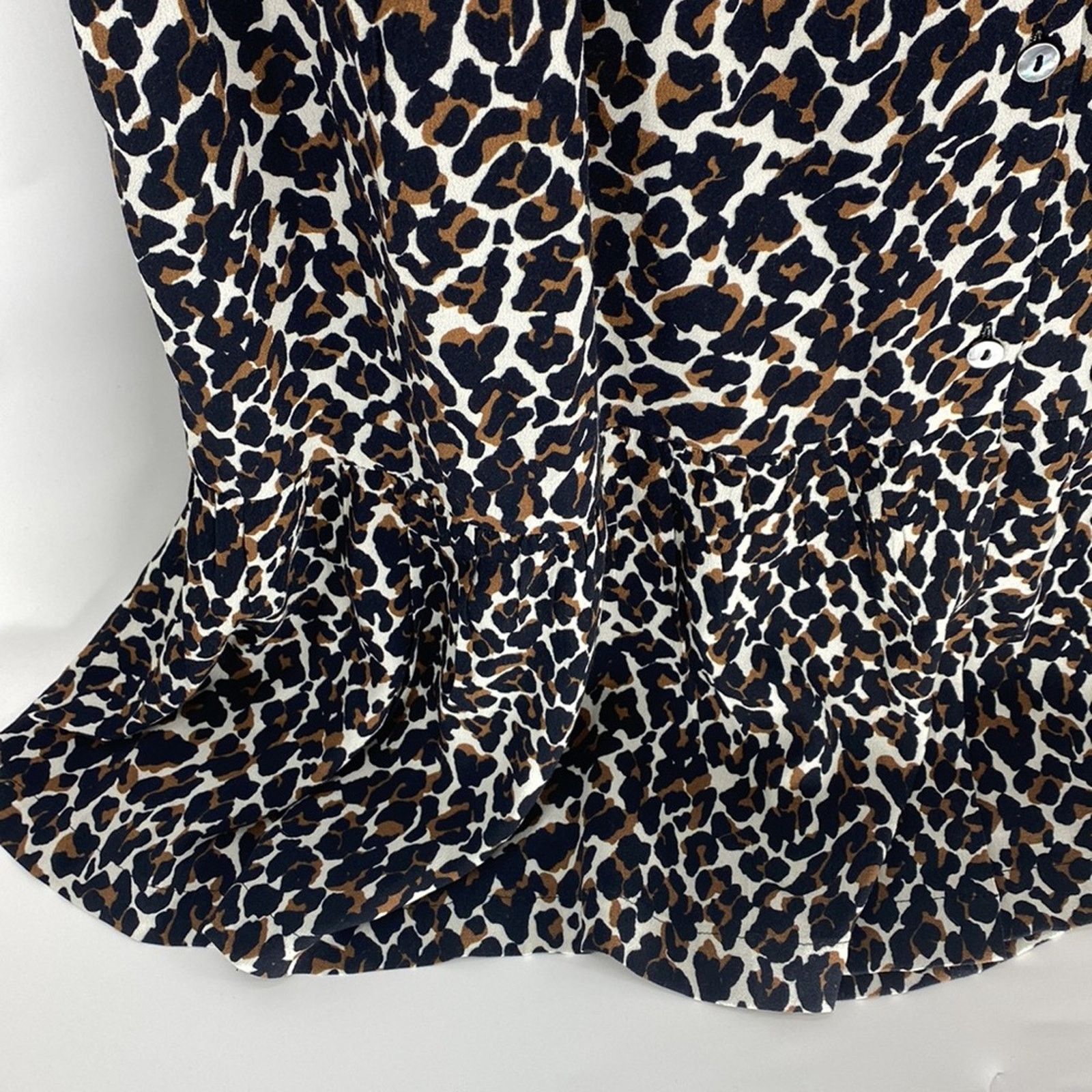 Rebecca Minkoff Rebecca Minkoff chelsea leopard print button front dress M Size M / US 6-8 / IT 42-44 - 14 Thumbnail