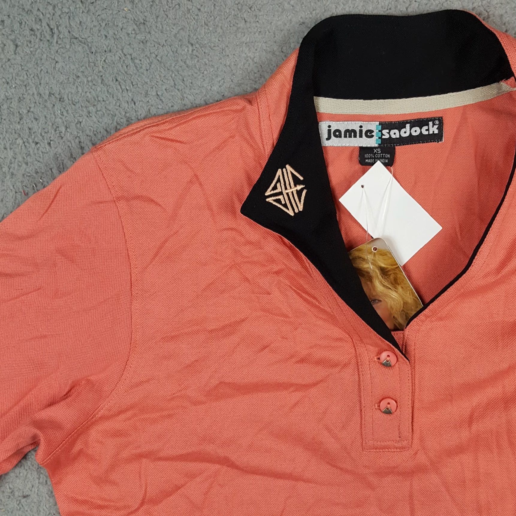 Vintage VINTAGE Jamie Sadock Polo Shirt Womens XS Pink Button Collar Golf Polo Shirt Size XS / US 0-2 / IT 36-38 - 3 Thumbnail