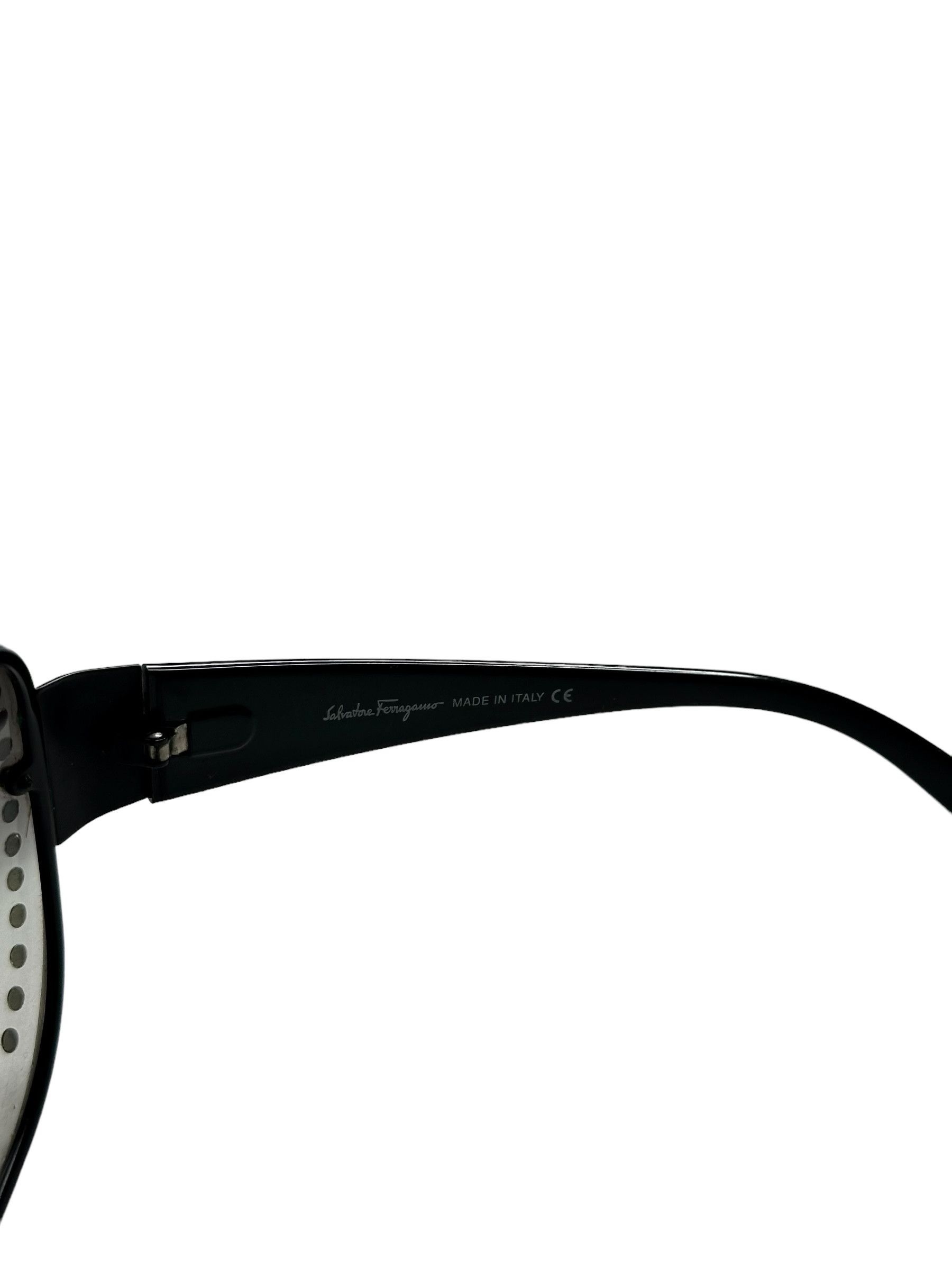 Salvatore Ferragamo Ferragamo Mask Swarovski Stoned Sunglasses Size ONE SIZE - 8 Thumbnail