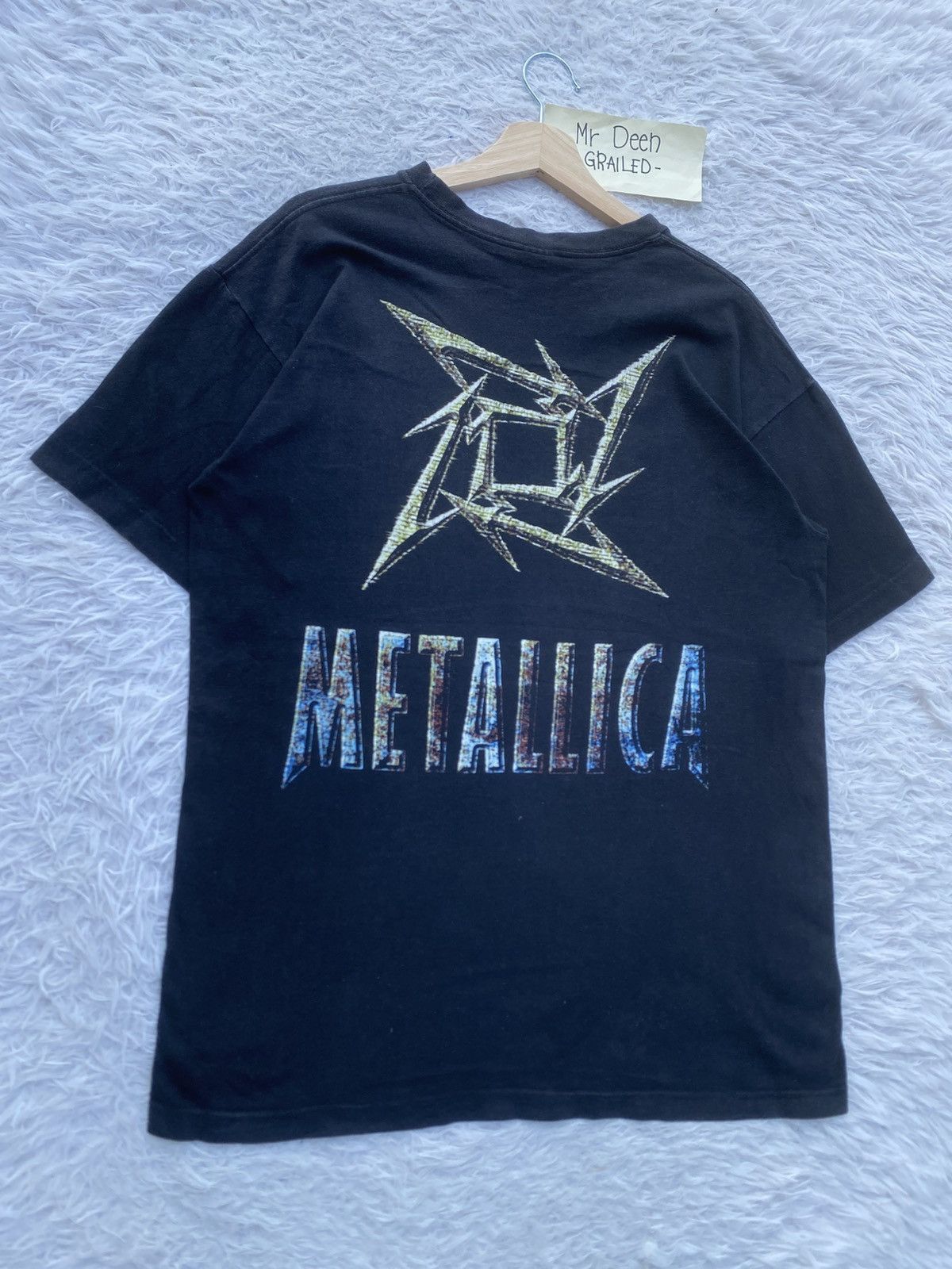 Metallica Vintage 90s Tour Metallica Giant Tag Band T Shirt Size US L / EU 52-54 / 3 - 2 Thumbnail